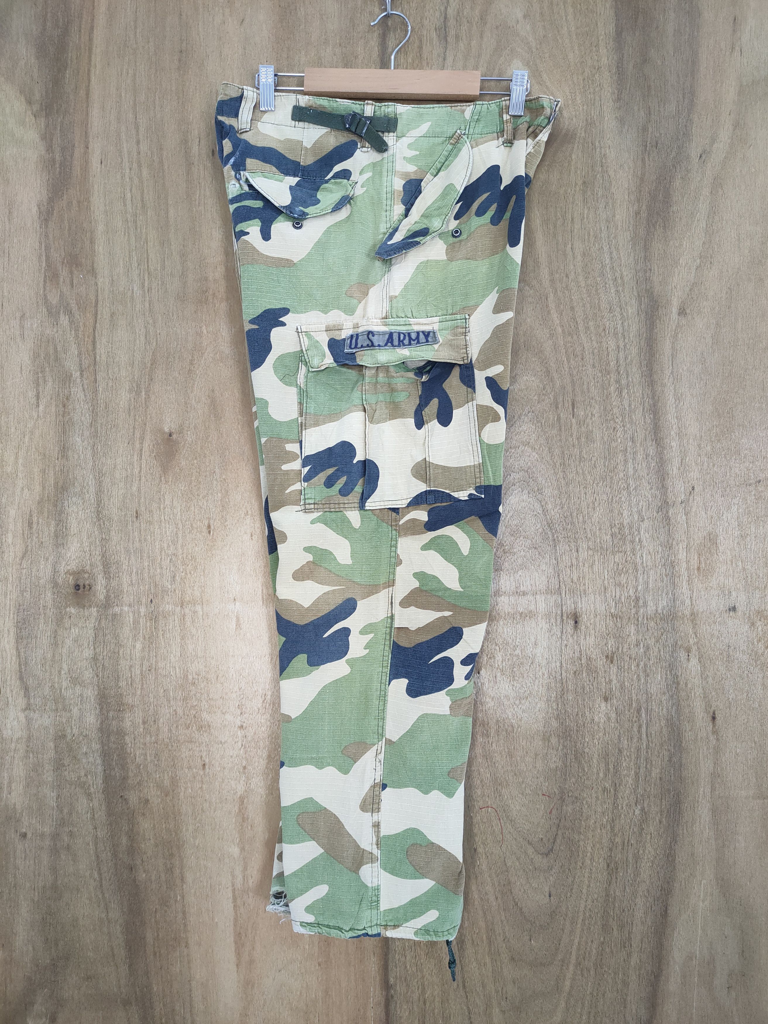 Vintage MILITARY CAMO CARGO PANTS Size US 30 / EU 46 - 13 Thumbnail