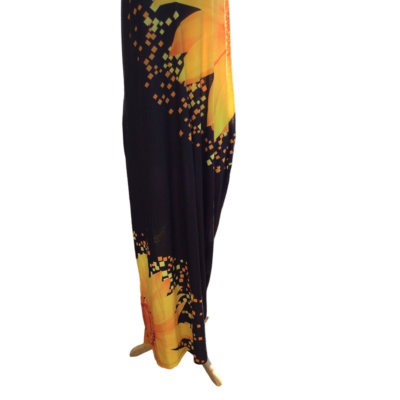 Other Slip Dress Gold Sunflowers Adjustable Straps Pocket Maxi 3X Size 3XL / US 20-22 - 2 Thumbnail