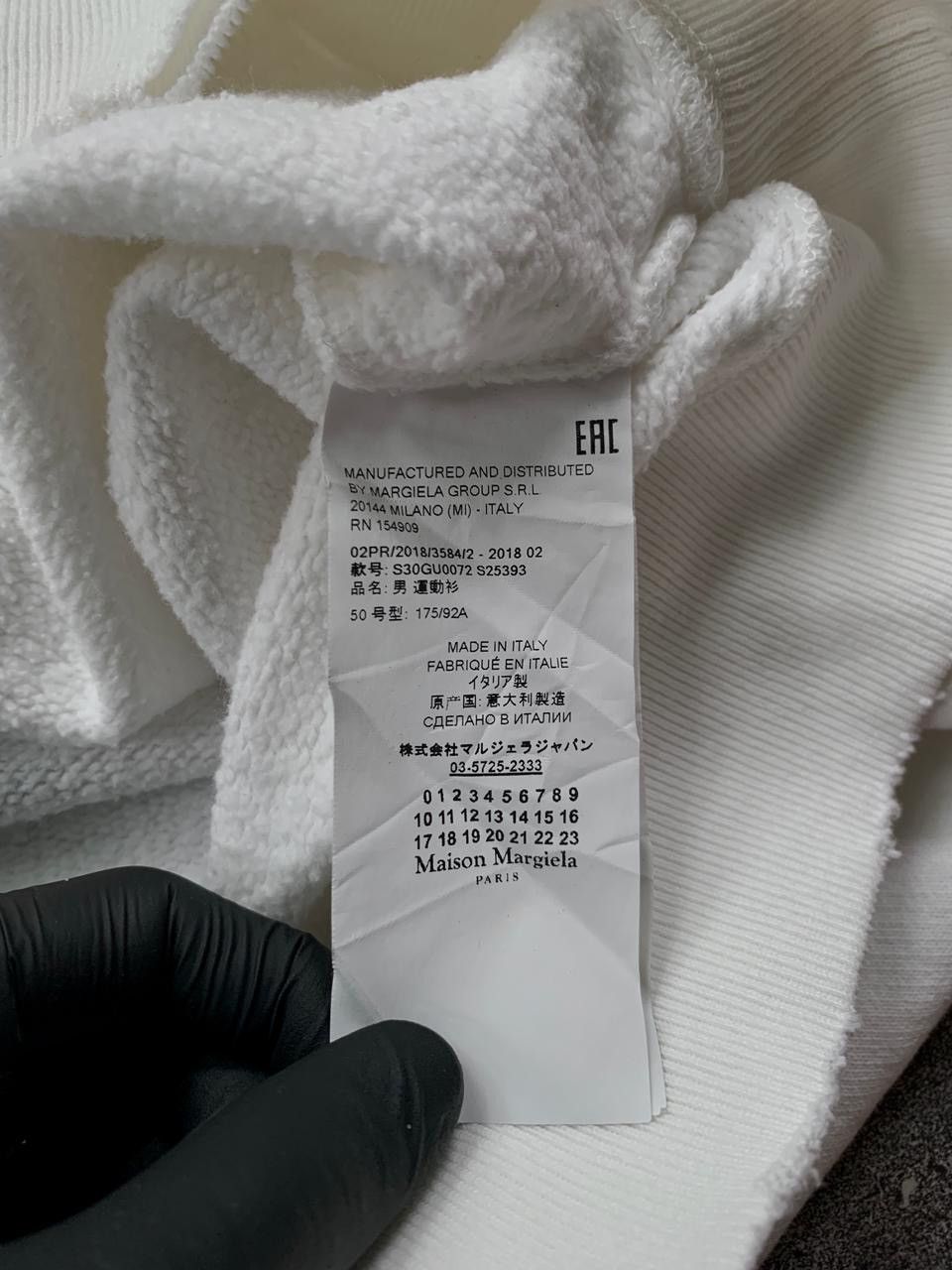 Maison Margiela FREE TAX! 3D Number Logo Oversized Crewneck Size US XL / EU 56 / 4 - 15 Thumbnail