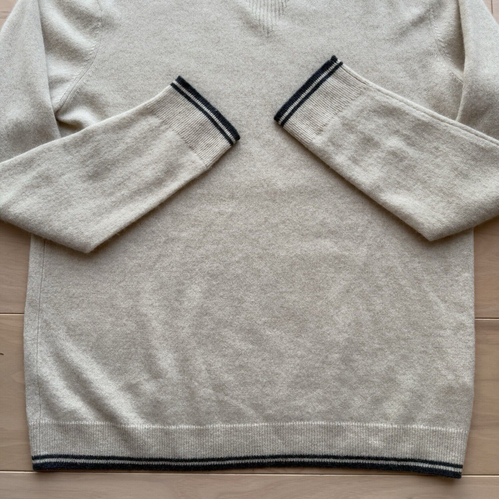 Marine Layer Marine Layer Cashmere Sweater L Beige Knit Pullover Casual Size US L / EU 52-54 / 3 - 5 Thumbnail