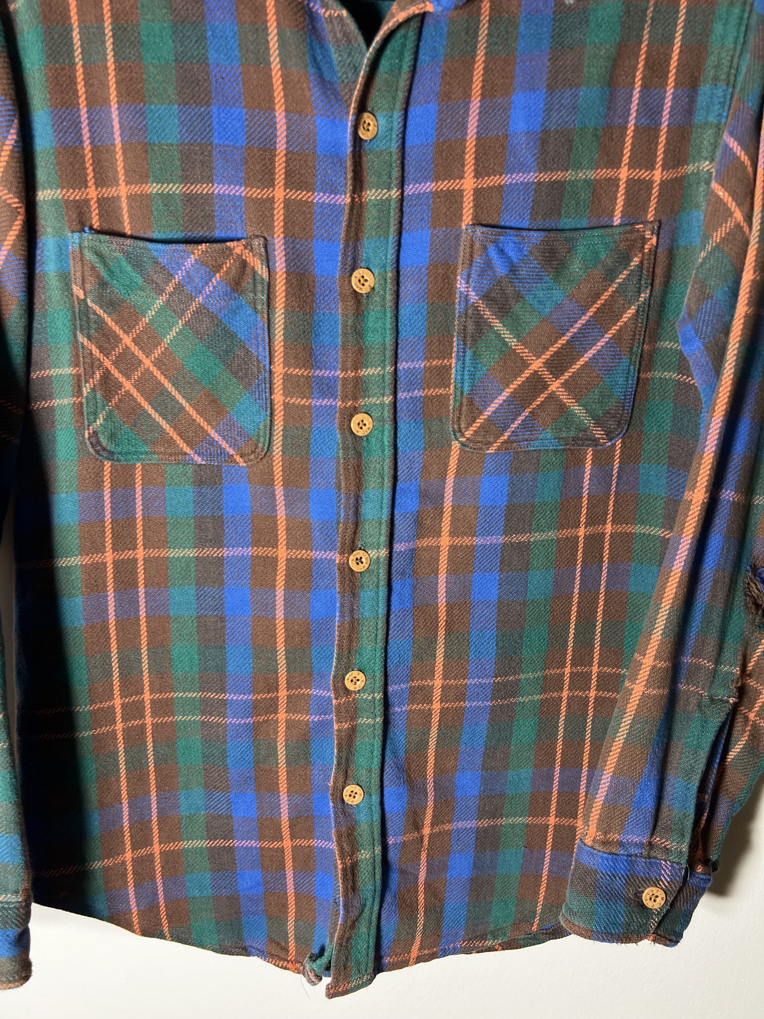 Big Mac × JCPenney × Vintage Vintage 1980's Big Mac Plaid Print Work Long Sleeve Flannel Size US M / EU 48-50 / 2 - 2 Thumbnail