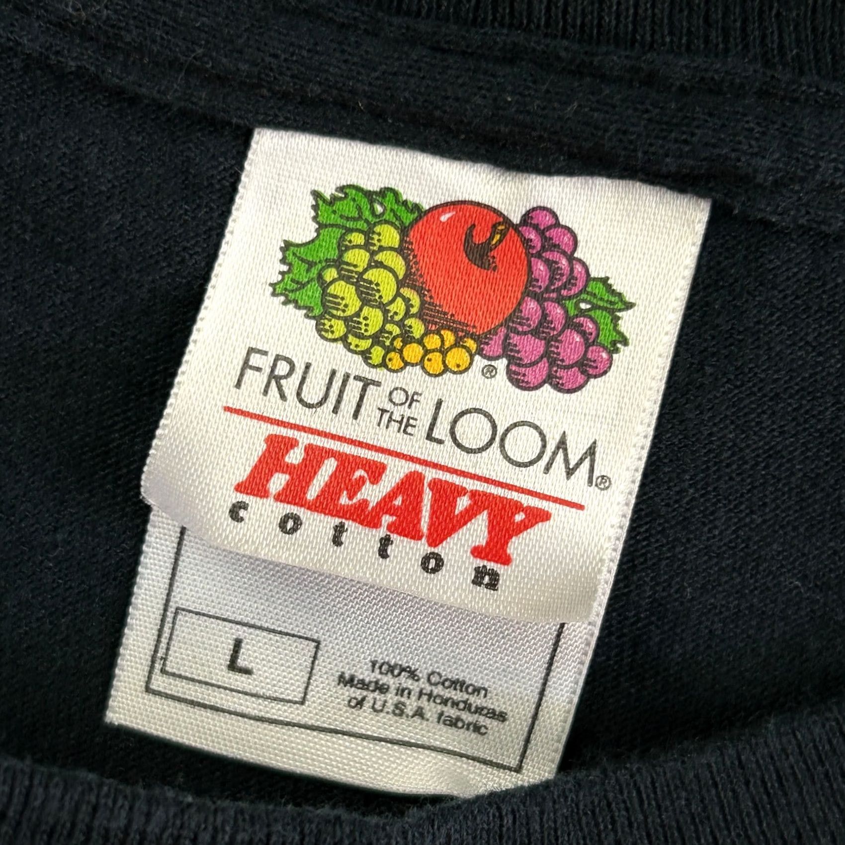 Fruit Of The Loom VINTAGE Fruit of the Loom T-Shirt Black L 90s Italy Venezia Travel Puff Print Graphic Print Crew Neck Unisex Adults Size US L / EU 52-54 / 3 - 2 Thumbnail