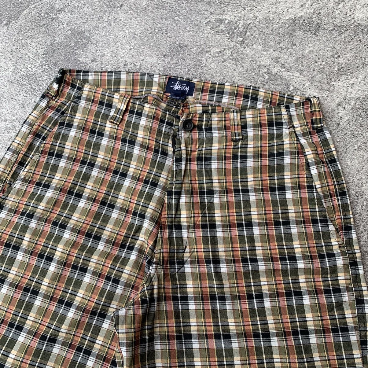 Stussy Vintage 80s Stussy Plaid Shorts Size US 32 / EU 48 - 3 Thumbnail