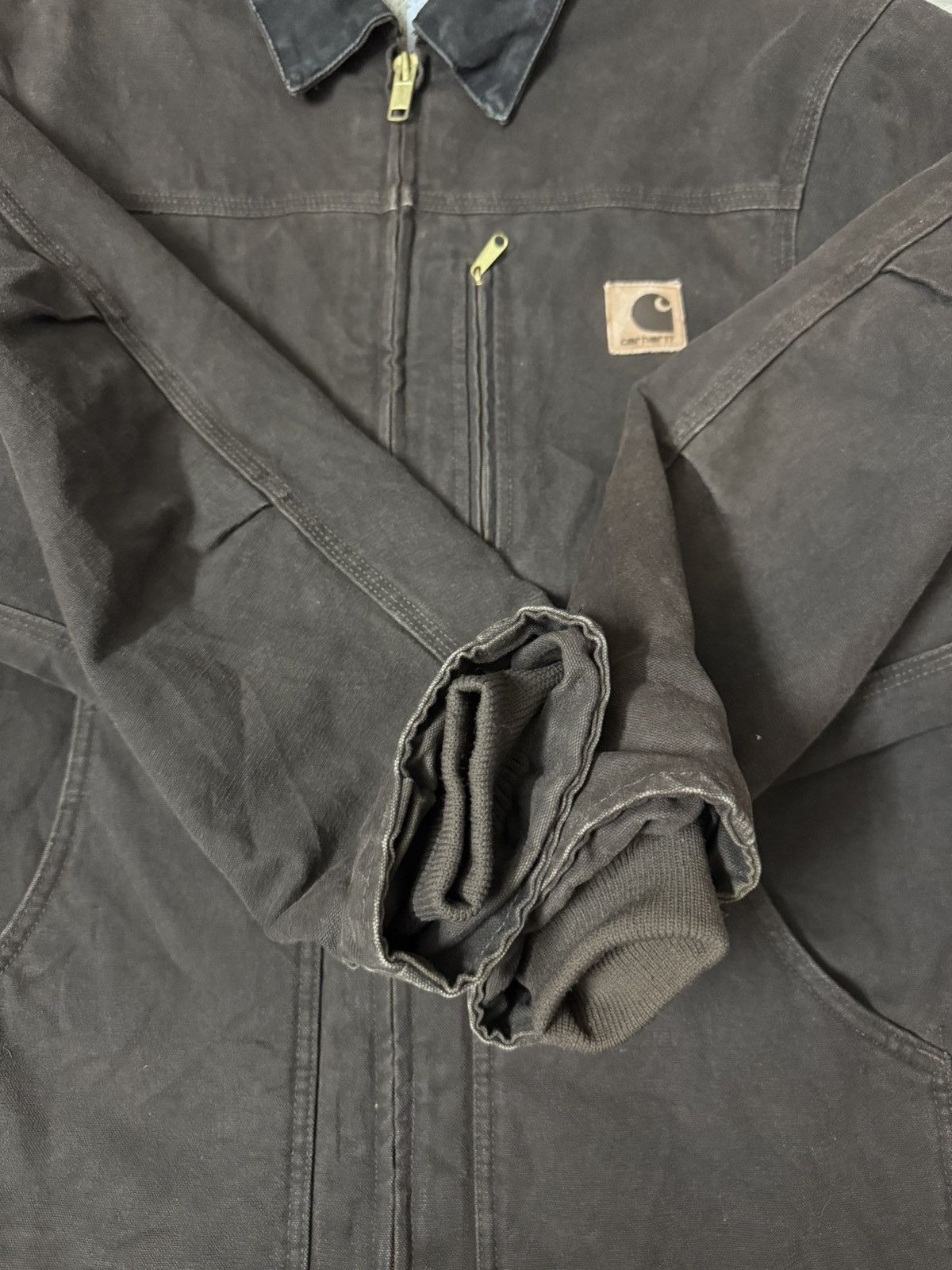 Carhartt VTG CARHARTT MENS C61 DKB BROWN SHERPA JACKET SANDSTONE Size US XL / EU 56 / 4 - 5 Thumbnail