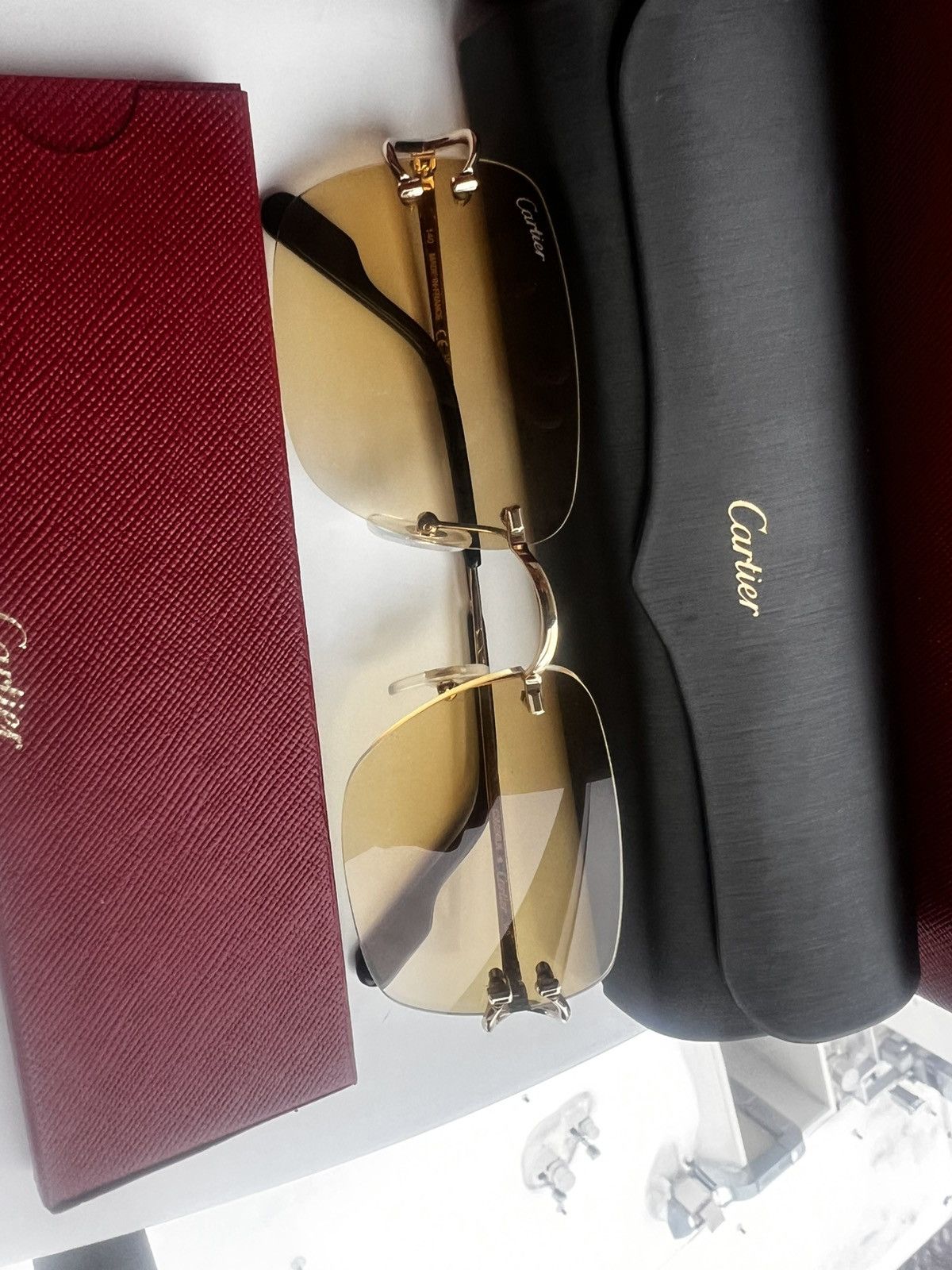 Cartier Cartier Gold C de Cartier CT0330S Sunglasses Size ONE SIZE - 8 Thumbnail