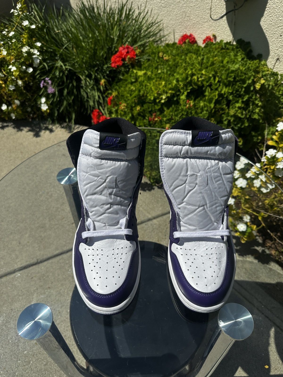 Jordan Brand Jordan 1 Retro High Court Purple White Size US 13 / EU 46 - 10 Thumbnail
