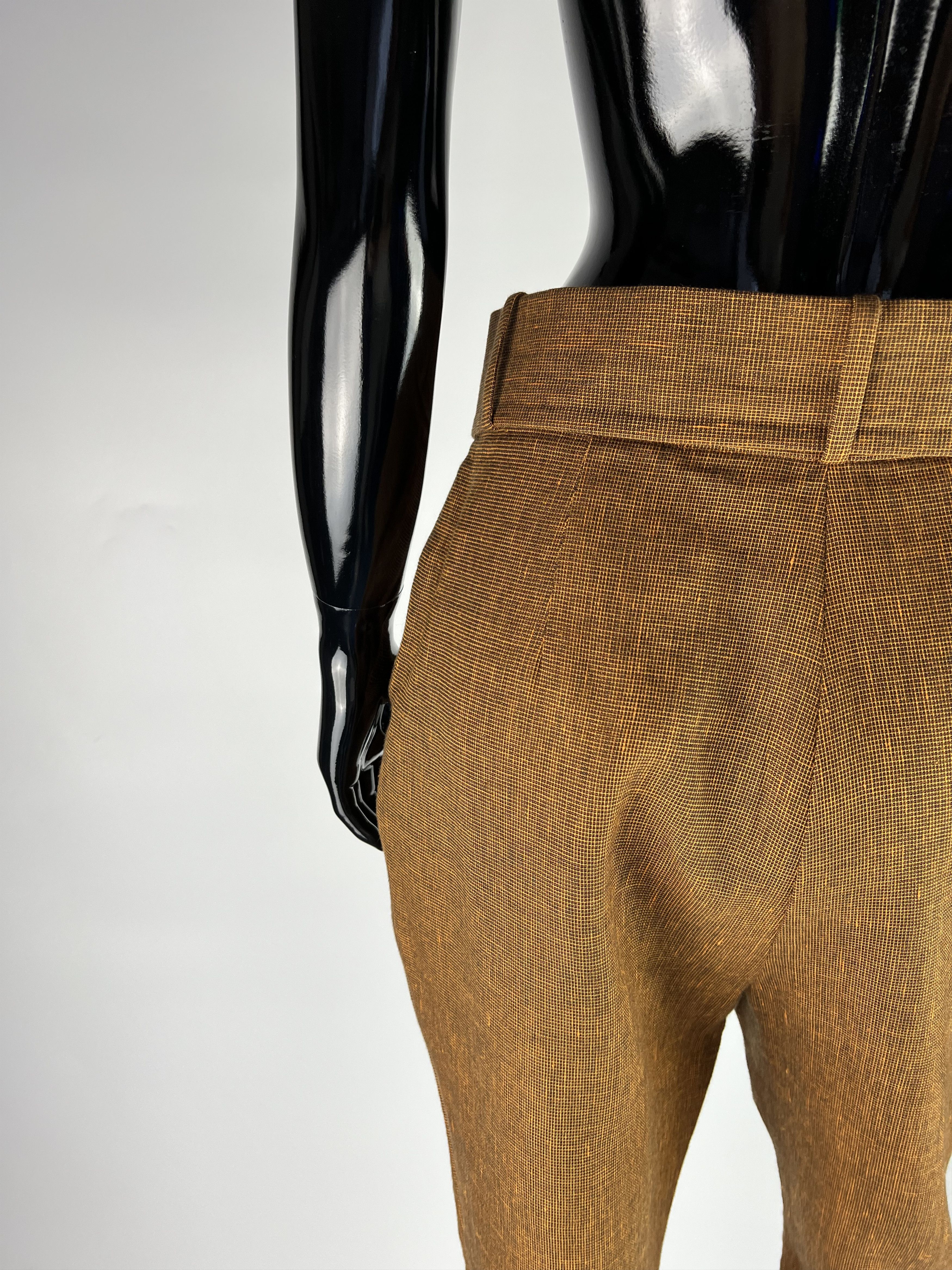 Other Uterque Linen Cotton Belted Pants Size 28/M Size 28" / US 6 / IT 42 - 4 Thumbnail
