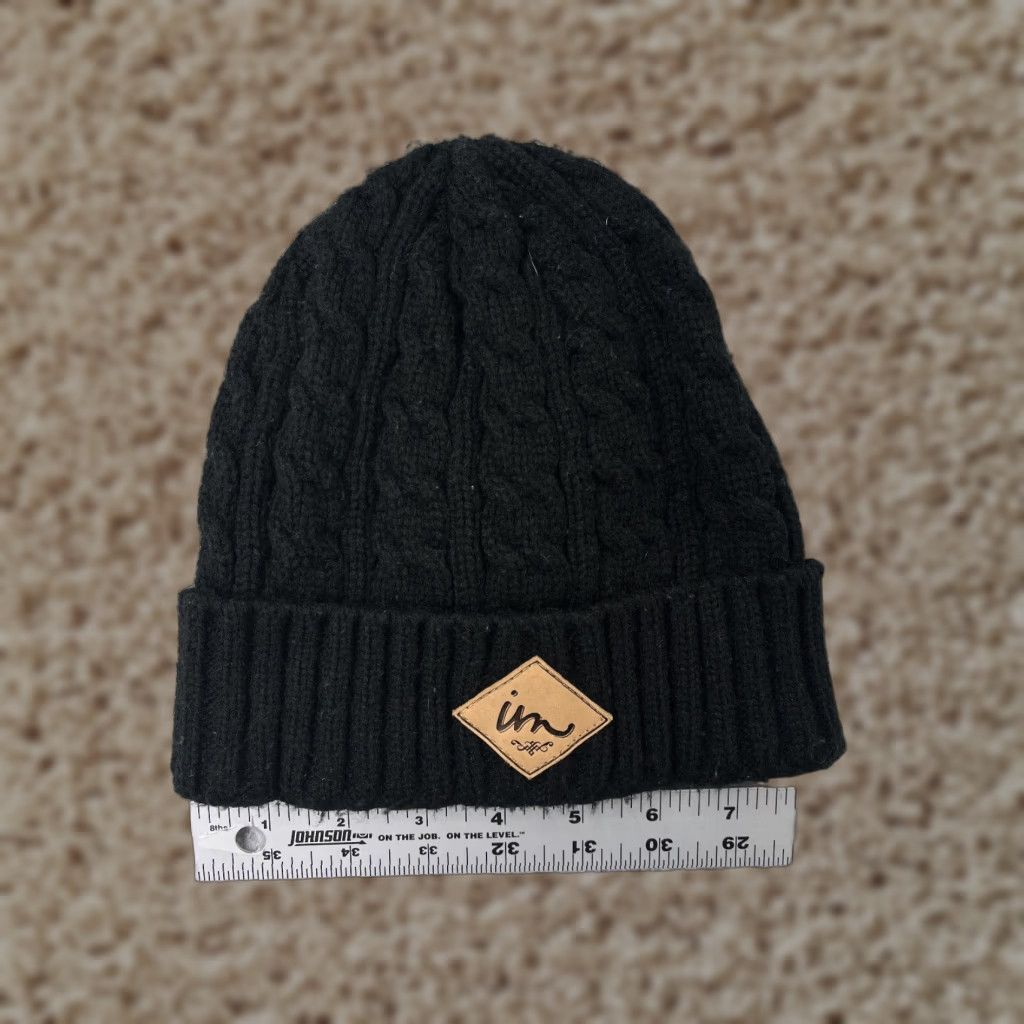 Imperial VINTAGE none? Imperial Motion Beanie Hat Adult One Size Black Acrylic Knit Ski Snow Logo Beanie Mens Womens Unisex 90s Winter Cap Size ONE SIZE - 1 Thumbnail