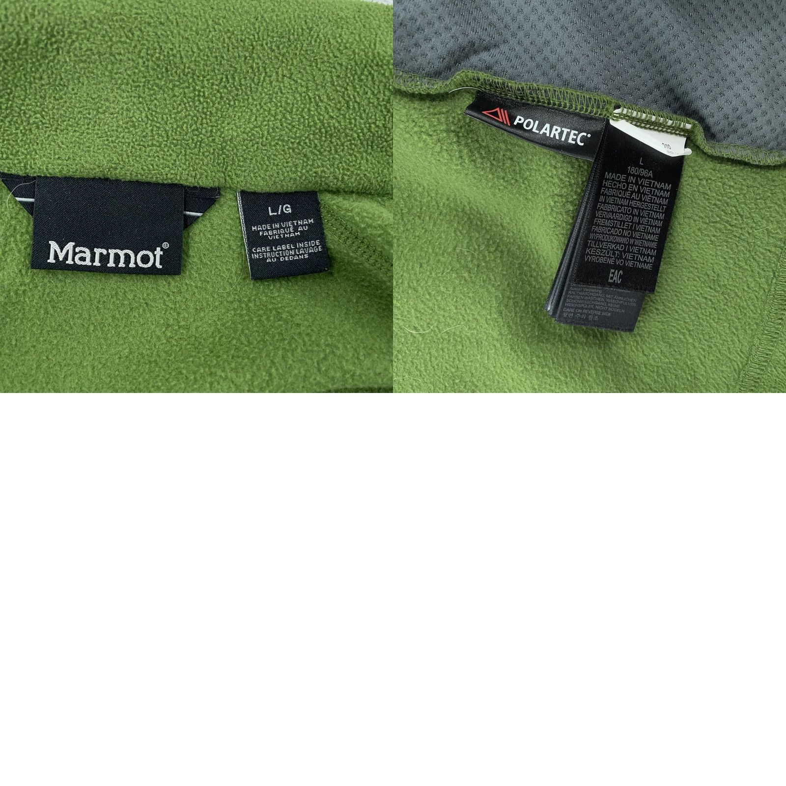 Marmot Marmot Jacket Polartec Full Zip Mens Large Green Hiking Oudoors Vintage? Size US L / EU 52-54 / 3 - 8 Thumbnail