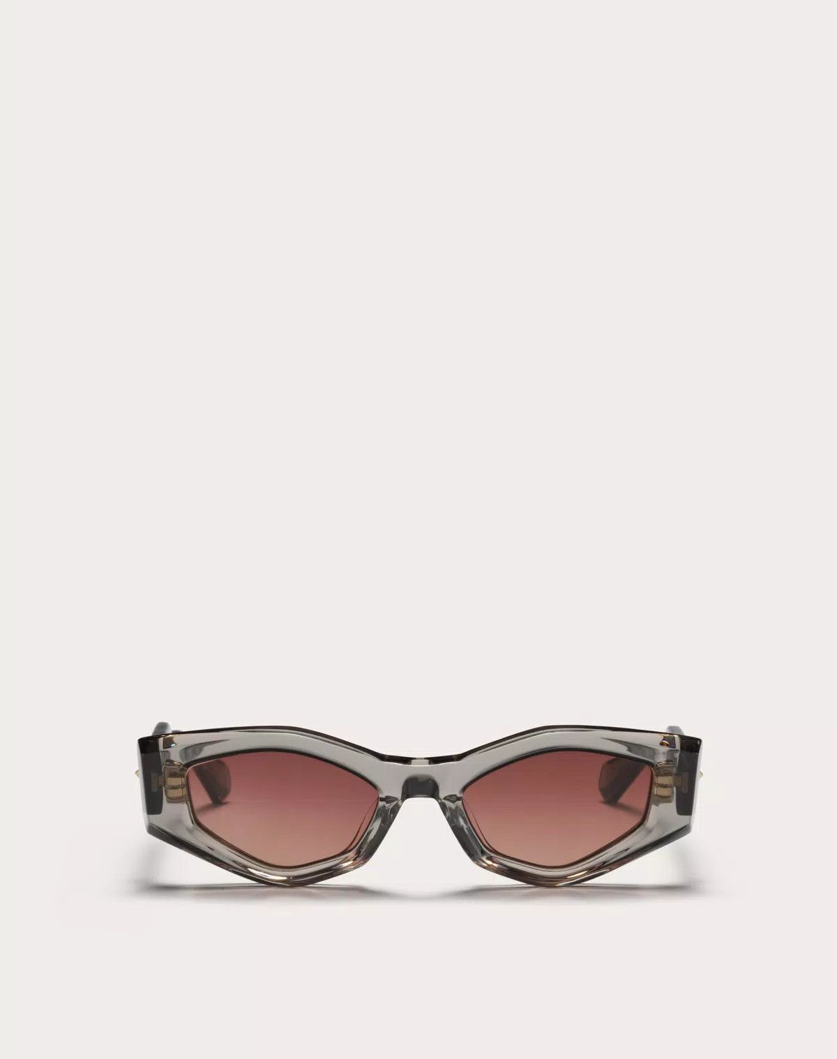 Valentino oc11z0725 Size: 51/ Irregular Acetate Frame in Grey/Gold Size ONE SIZE - 1 Thumbnail