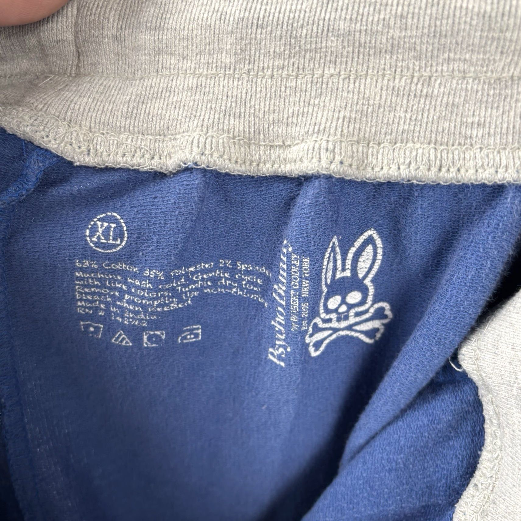 Psycho Bunny Psycho Bunny Sweatpants Mens XL Blue Gray Drawstring Logo Soft Tapered Jogger Size US 36 / EU 52 - 7 Thumbnail