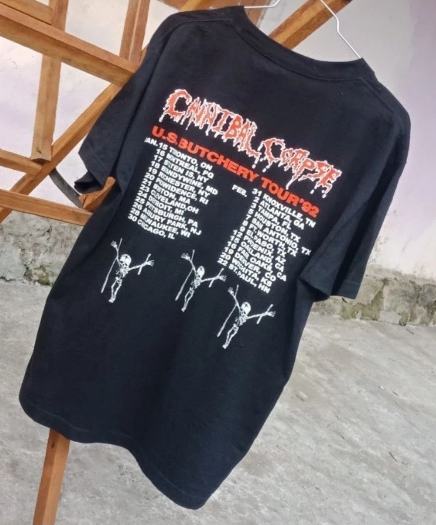 Band Tees × Vintage Cannibal Corpse U.S Butchery Tour 92 Tee Size US M / EU 48-50 / 2 - 2 Thumbnail