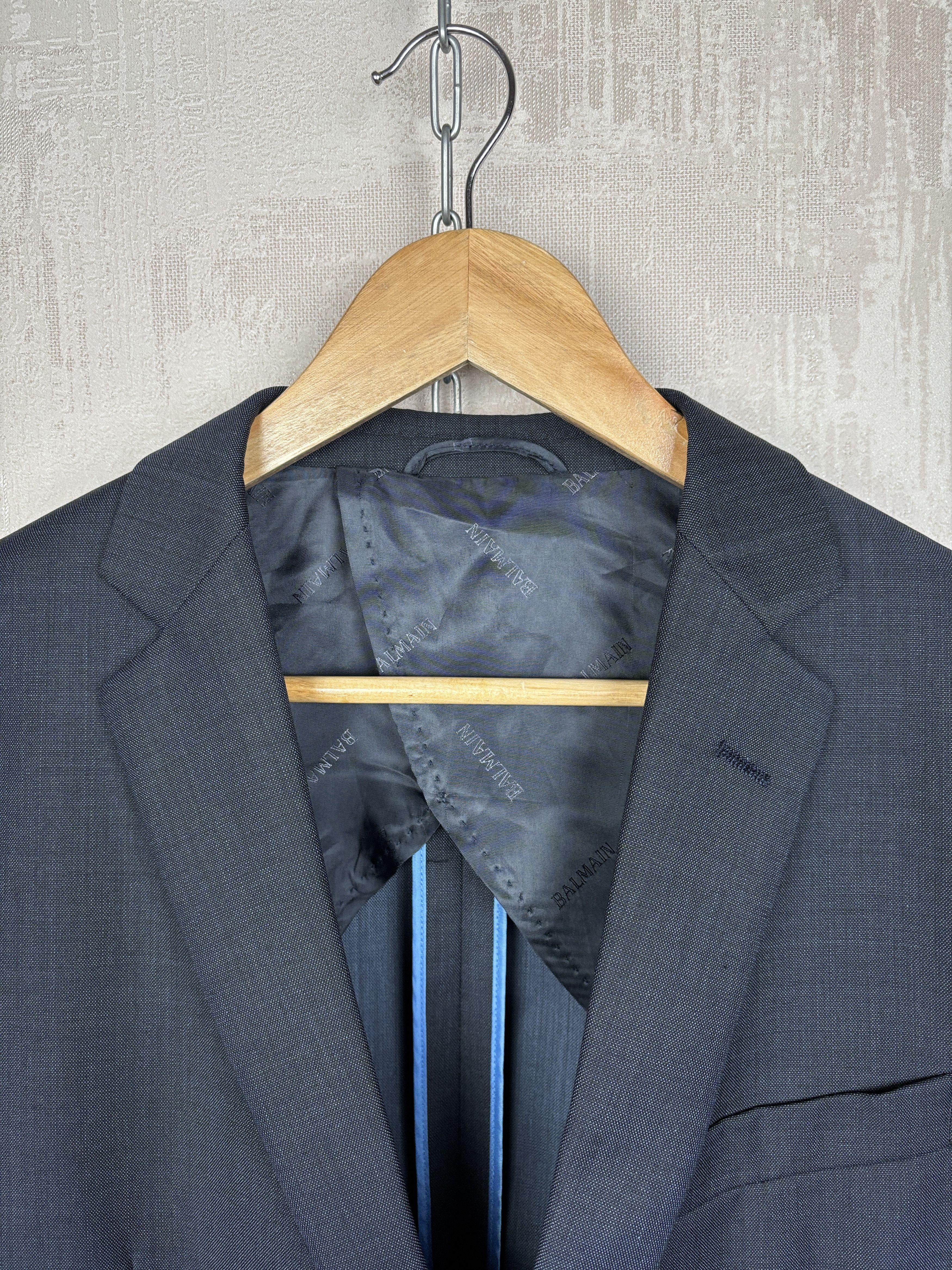 Balmain Vintage Balmain Paris Super 120's Wool Blazer 50R / US 40R Size 40R - 9 Thumbnail