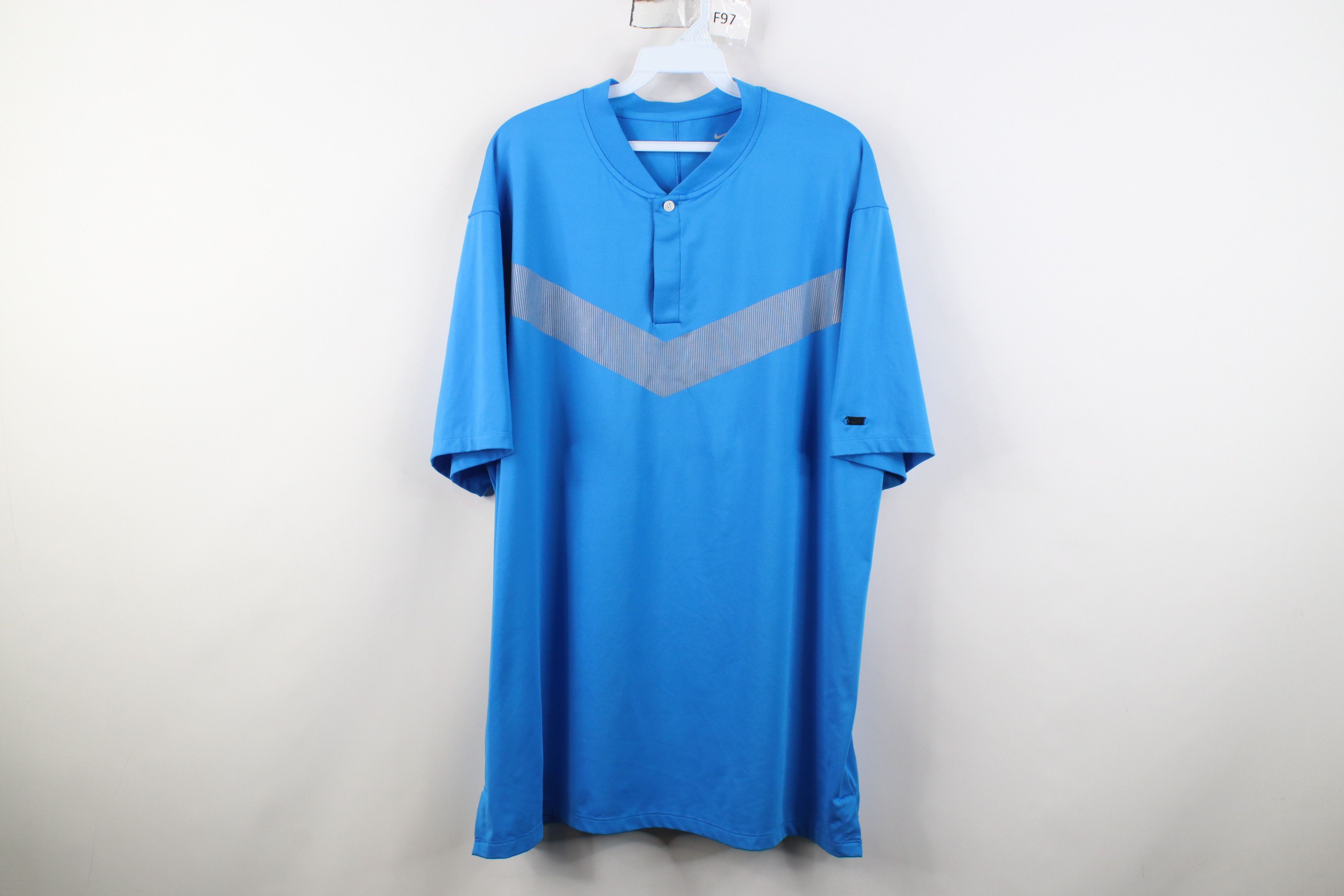 Nike Nike Golf Tiger Woods Blade Collar Golf Polo Shirt Blue Size US XL / EU 56 / 4 - 1 Thumbnail