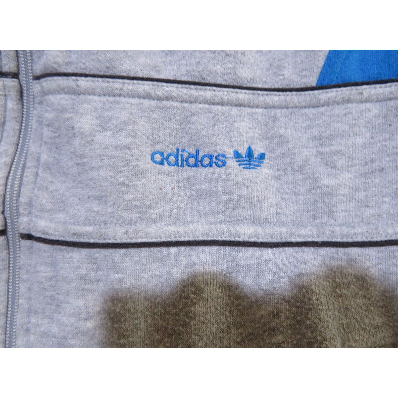 Adidas 80s Adidas Sweatshirt Track Jacket Gray Aqua Sz XL-2XL? Size US XXL / EU 58 / 5 - 5 Thumbnail