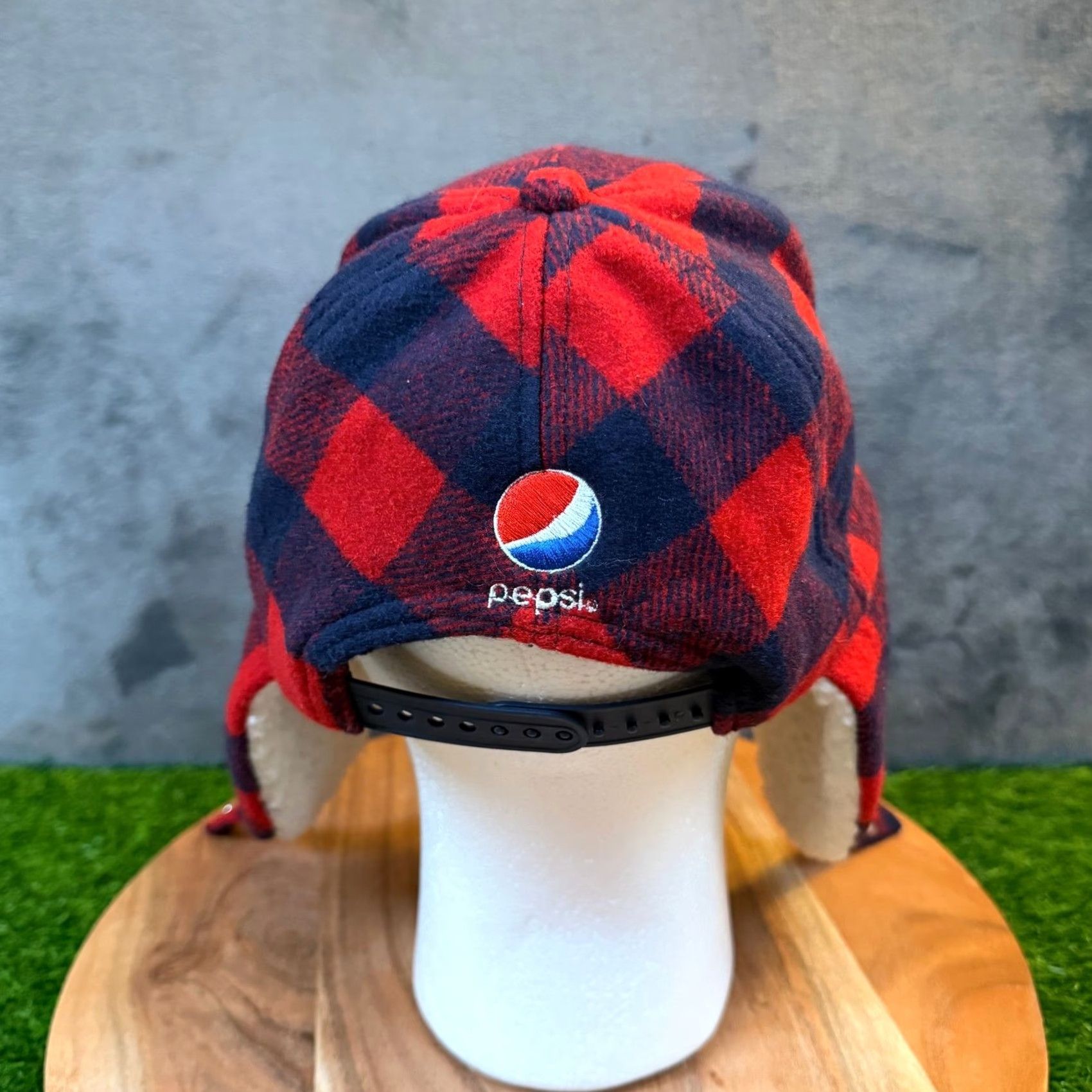 Twins Pepsi Minnesota Twins Trapper Hat Mens One Size Red Buffalo Plaid Sherpa Flaps Size ONE SIZE - 4 Thumbnail