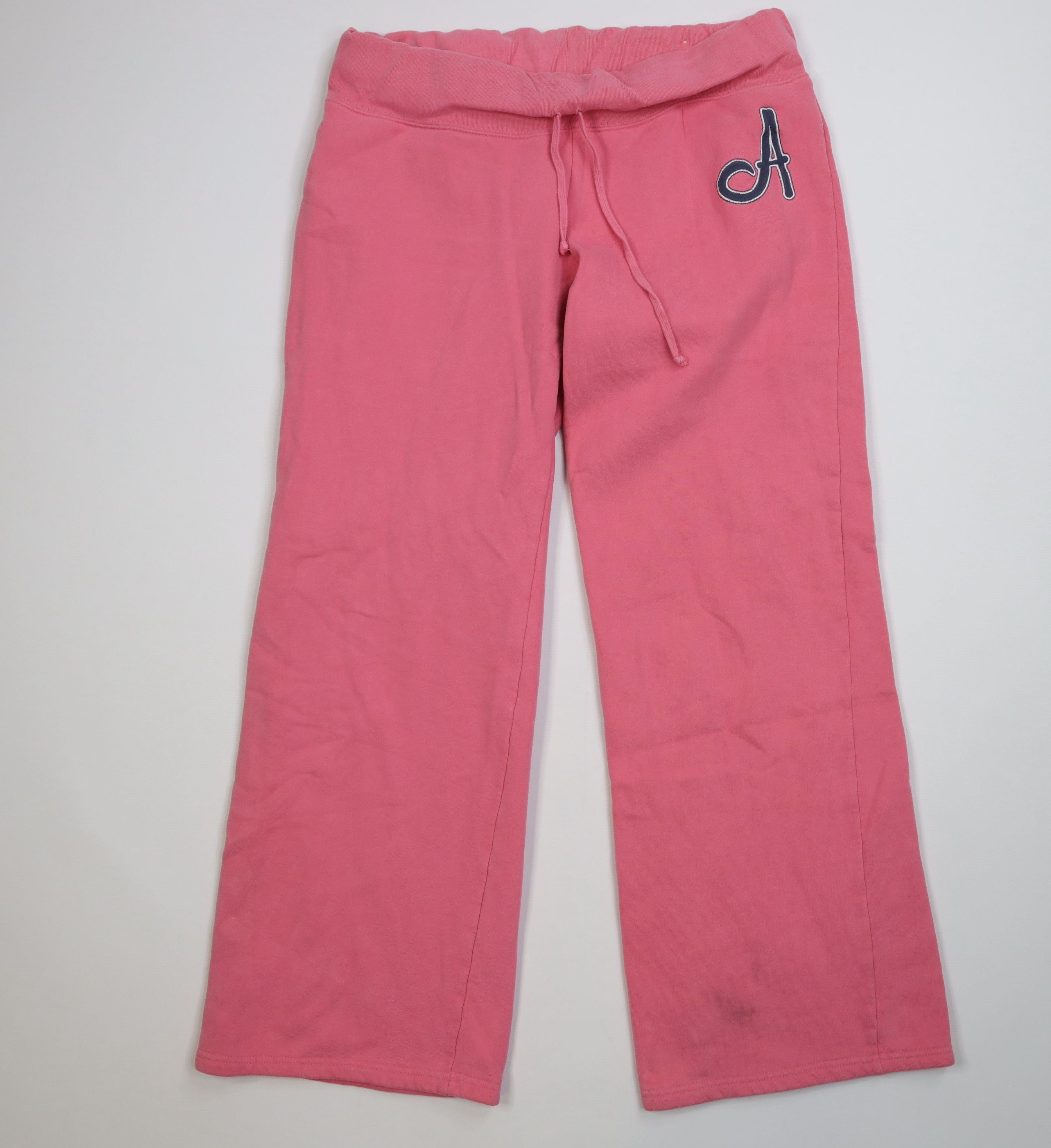 Aeropostale Vintage 90s Y2K Aeropostale Wide Leg Sweatpants Pink Size 32" / US 10 / IT 46 - 1 Thumbnail