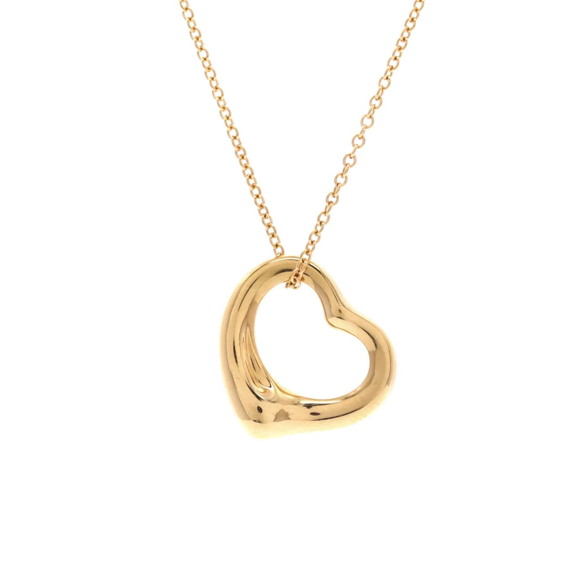 Tiffany & Co. Elsa Peretti Open Heart Pendant Necklace Size ONE SIZE - 1 Thumbnail