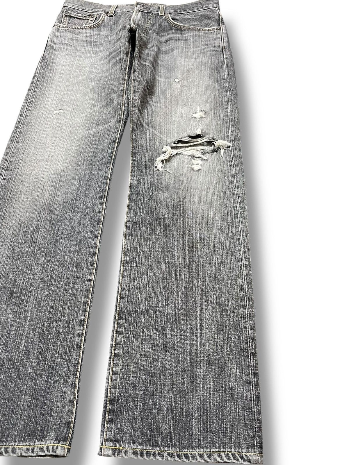 Edwin Vintage Edwin Exclusive Vintage Faded GrungeDistressed Denim Size US 32 / EU 48 - 4 Thumbnail