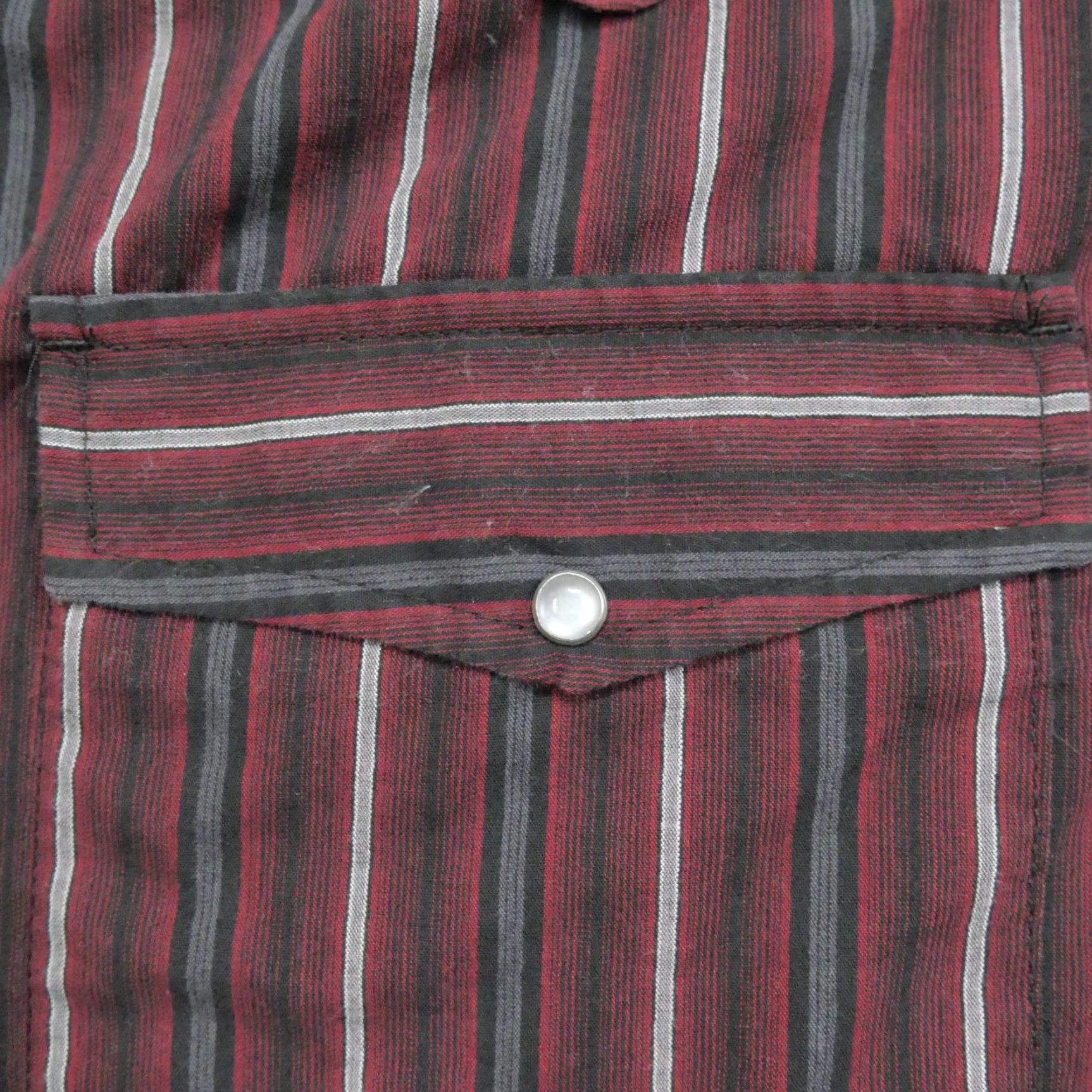 Vintage VINTAGE Bit & Bridle Shirt Mens L Red Maroon Pearl Snap Long Sleeve Western Country Size US L / EU 52-54 / 3 - 4 Thumbnail