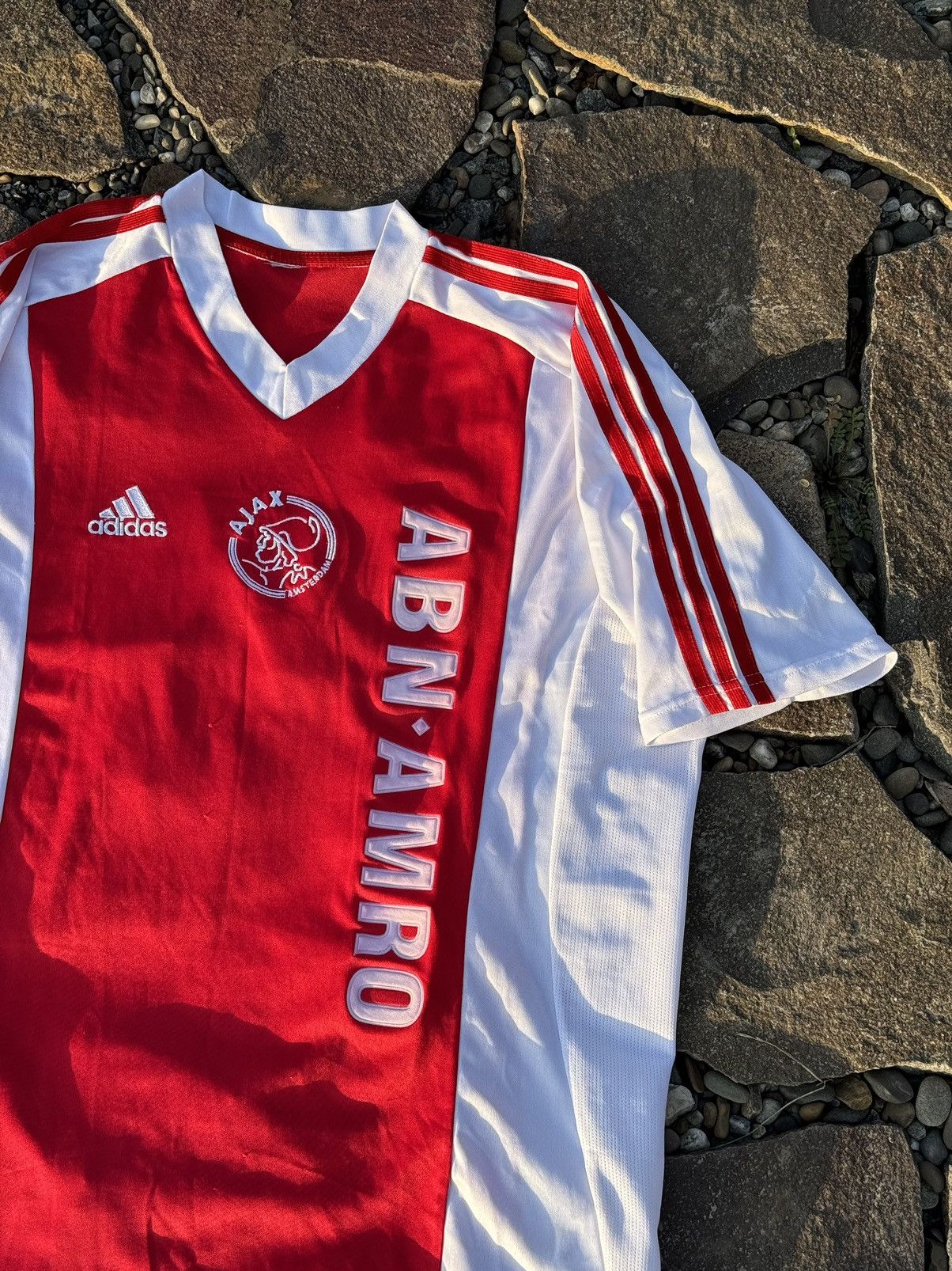 Adidas 2003 Adidas Ajax #10 VanDerVaart vintage soccer jersey Size US L / EU 52-54 / 3 - 4 Thumbnail