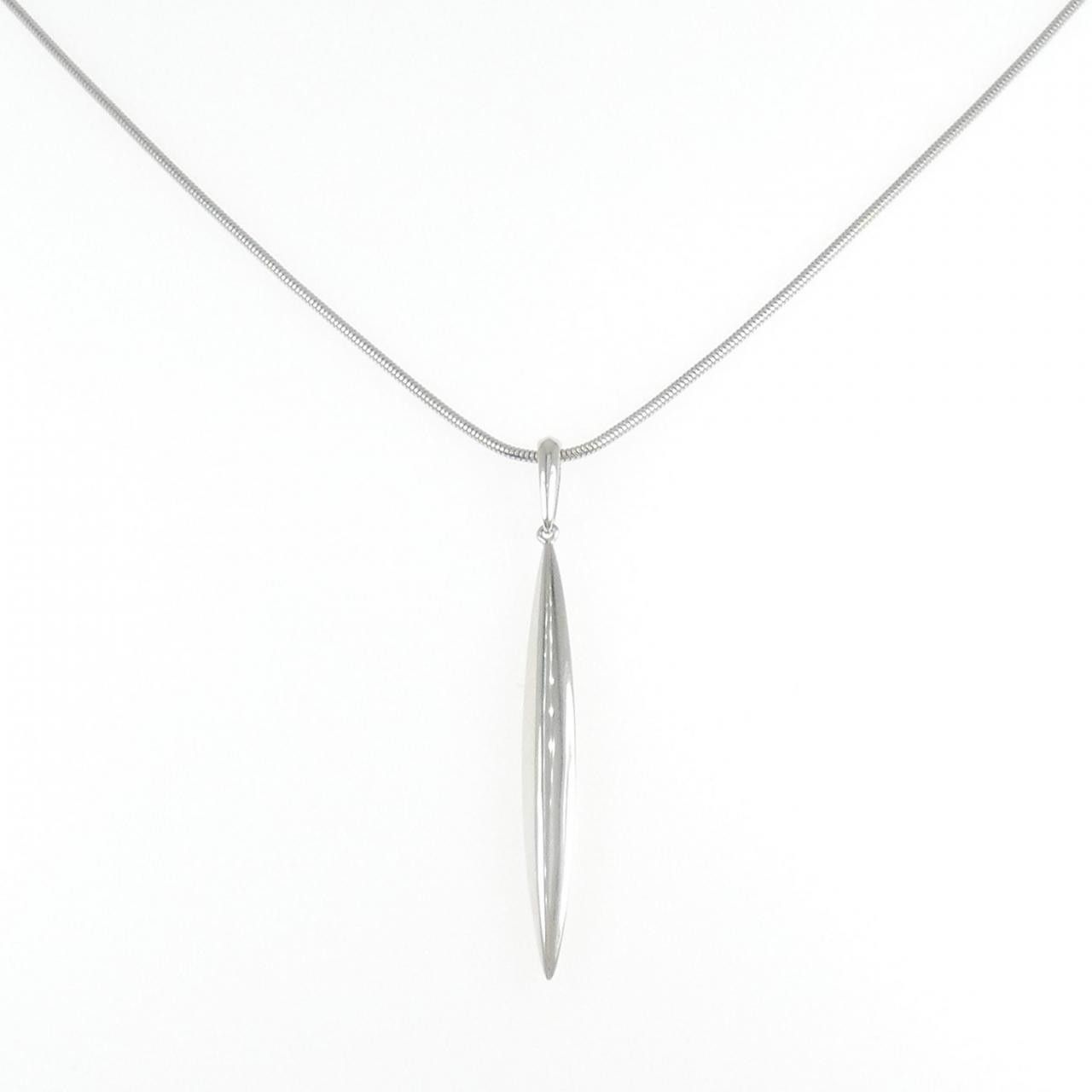Tiffany & Co. Tiffany & Co. Tiffany Feather 750 White Gold Necklace Precious Metal Necklace DUTY FREE for USA Size ONE SIZE - 1 Thumbnail