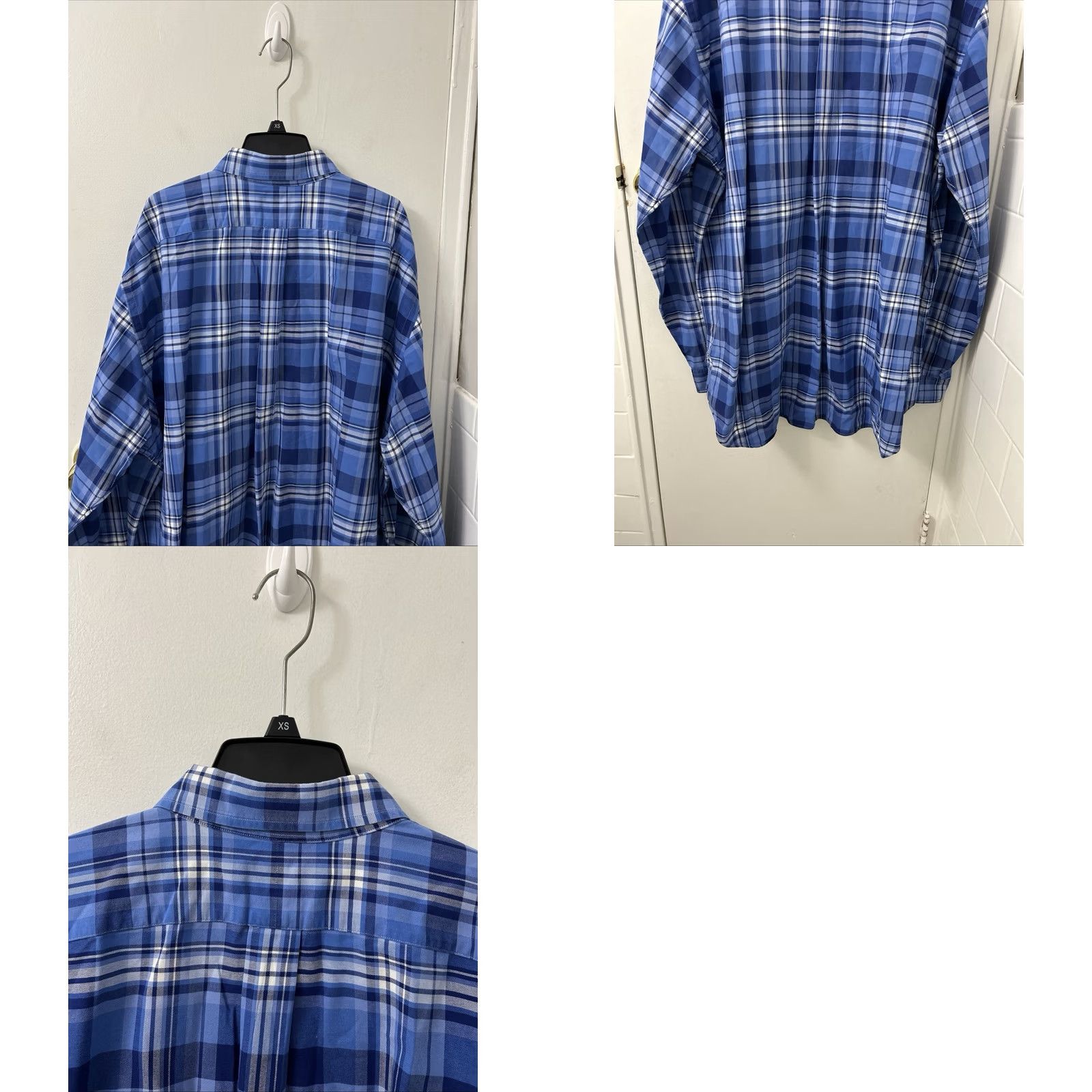 Ralph Lauren Ralph Lauren Shirt Mens 2XL Blue Plaid Oxford Button-Down Long Sleeve Logo/Classic Fit Regular Size 2XL Mens Blue Plaid Button-Up Shirt Size US XXL / EU 58 / 5 - 8 Thumbnail
