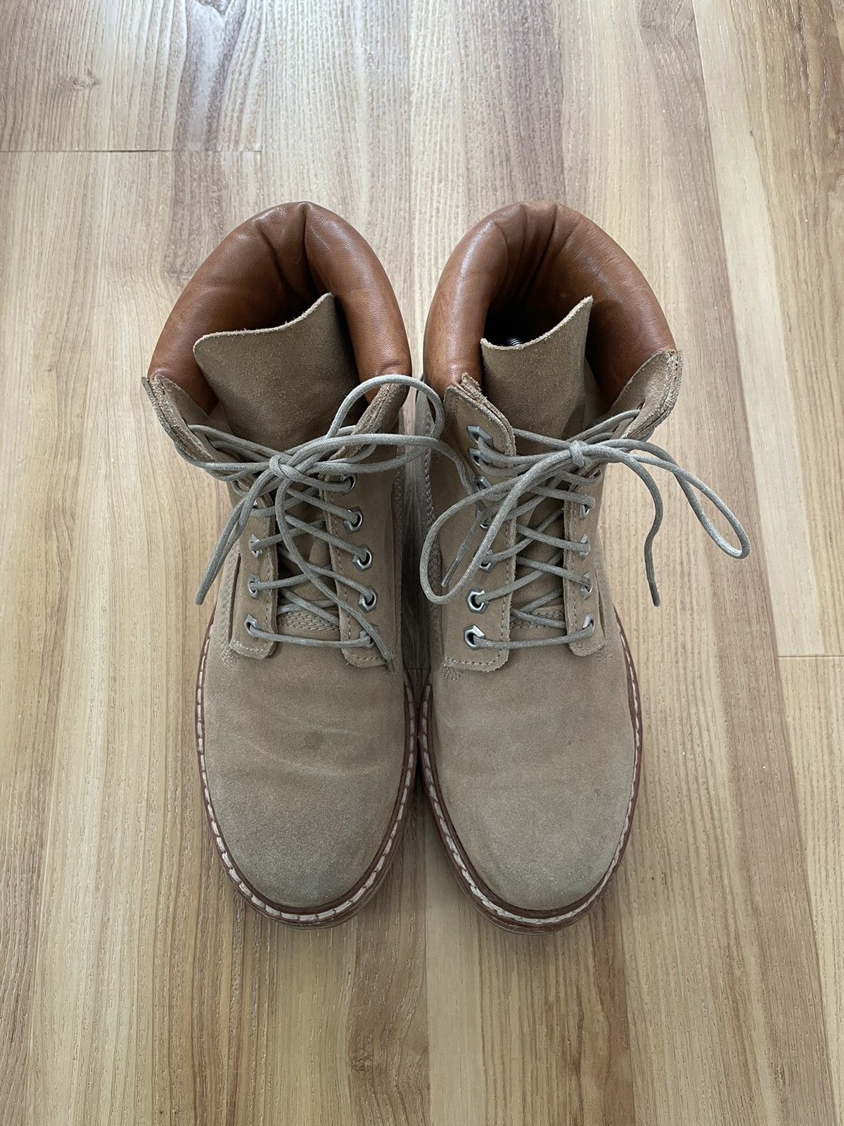 Nonnative × Officine Creative Officine Creative Nonnative Combat Hiking Boot Tan Size US 9 / EU 42 - 2 Thumbnail