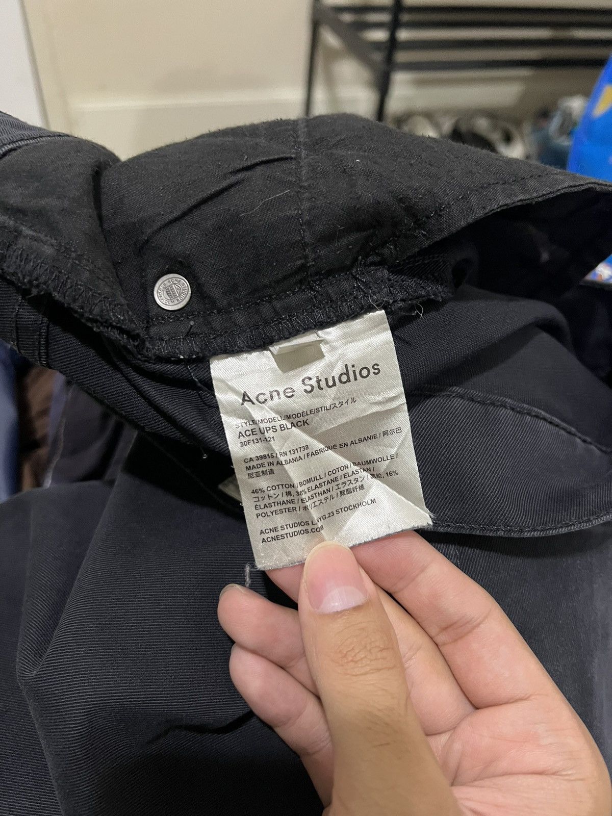 Acne Studios Faded Acne Studios Ace Ups Black Jeans Size US 31 - 13 Thumbnail