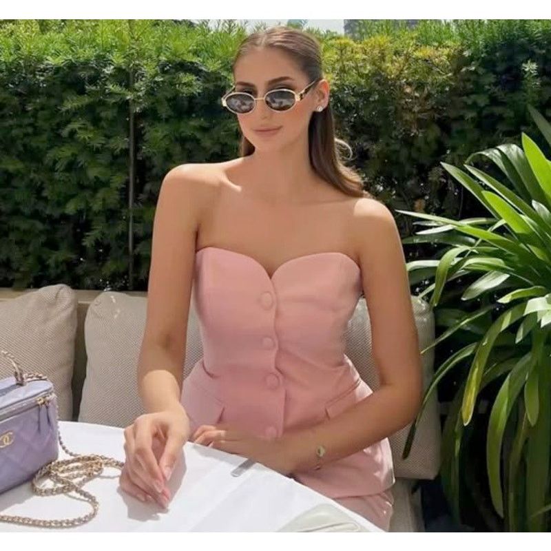 Zara ZARA BLOGGER FAVE!!! Strapless Top NWT Size M / US 6-8 / IT 42-44 - 14 Thumbnail