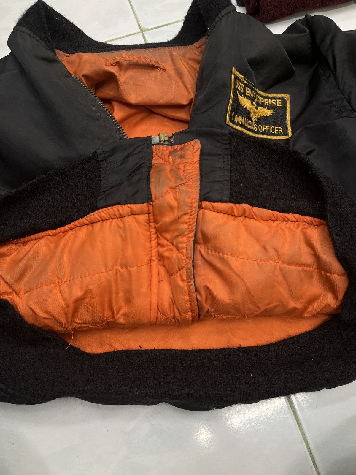 Vintage 🔥🔥🔥STEALS VTG USS ENTERPRISE COMANDING OFFICER MA1 JACKET Size US M / EU 48-50 / 2 - 15 Thumbnail