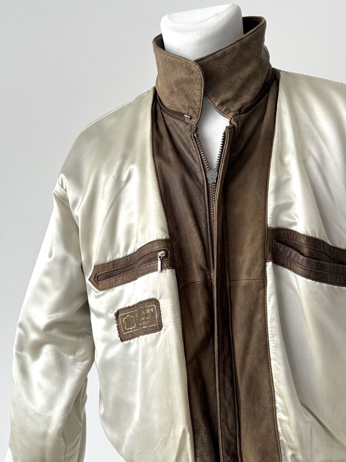 Japanese Brand × Vintage Vintage Aviator A2 Flying Faded Brown Leather Jacket Size US L / EU 52-54 / 3 - 8 Thumbnail
