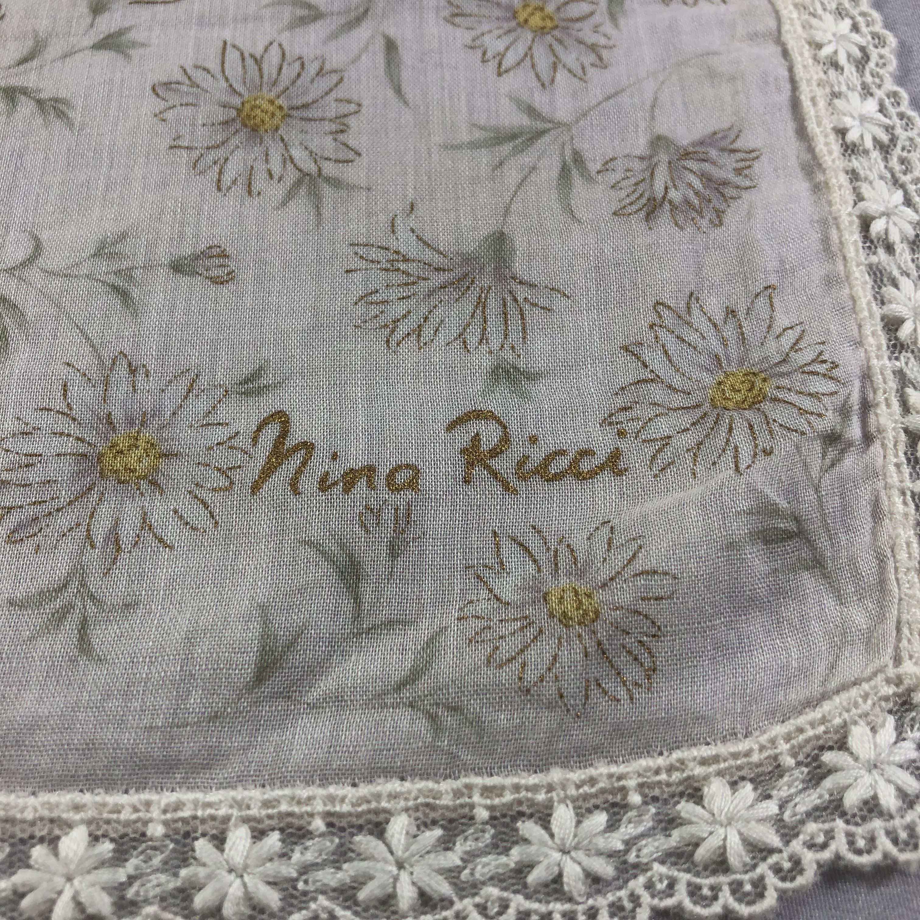 Nina Ricci Nina Ricci Laces Handkerchief Neckerchief Bandana H1605 Size ONE SIZE - 4 Thumbnail
