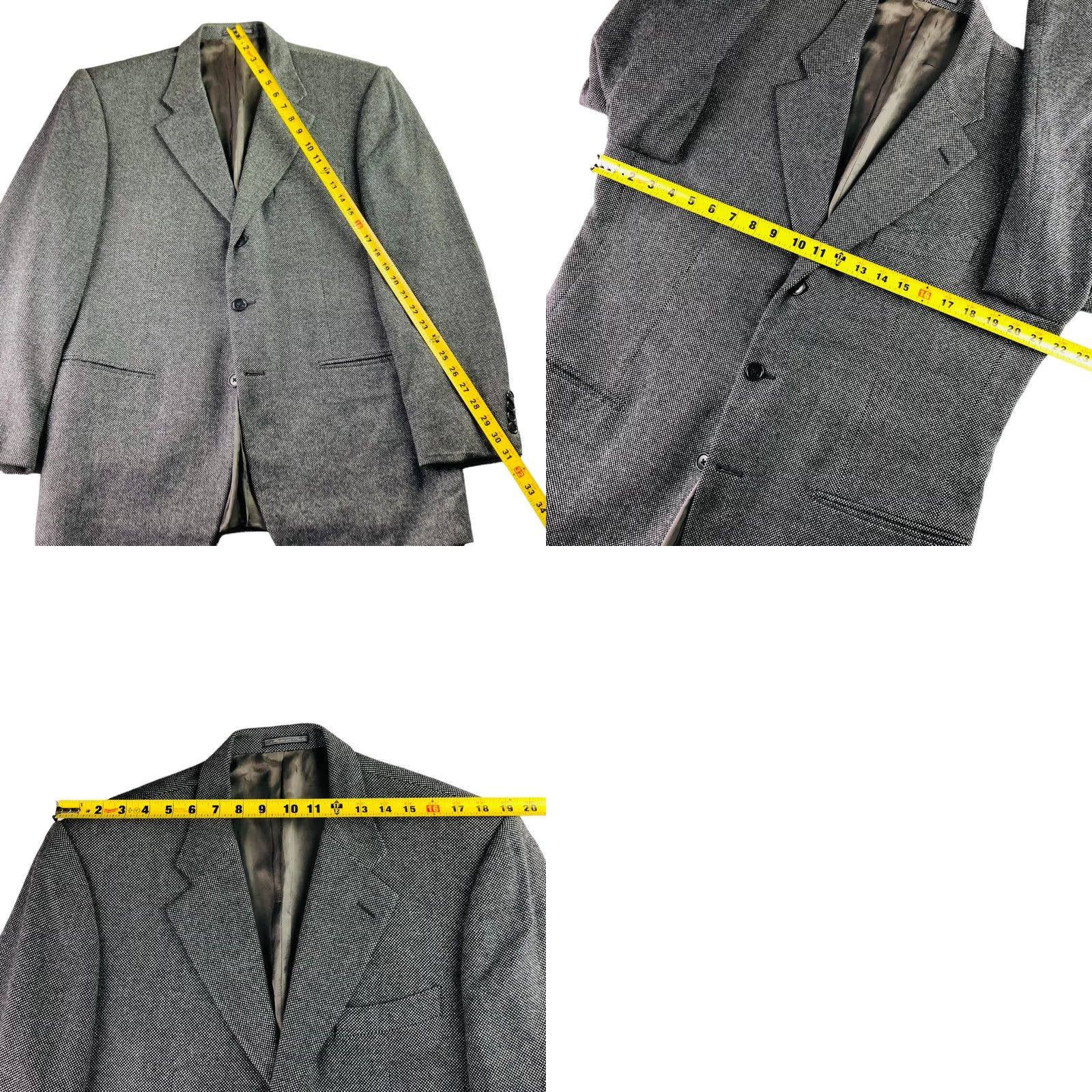 Corneliani Corneliani Blazer Jacket 2-Button Single-Breasted Wool Silk Tweed Check 42R Italy Mens Regular Vintage No Size 42R - 8 Thumbnail