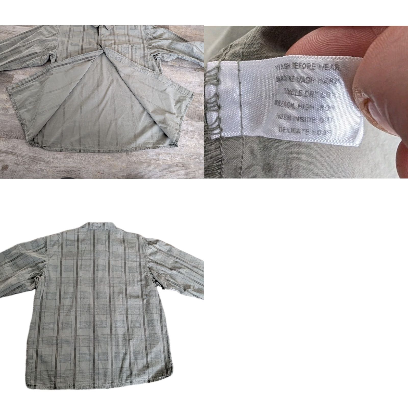 Gramicci VINTAGE Gramicci Button Up Shirt Mens XL Green USA Made Streetwear Shirt Mens XL Green Gramicci Button-Up Plaid Long Sleeve 90s USA Hip Hop Streetwear Size US XL / EU 56 / 4 - 10 Thumbnail