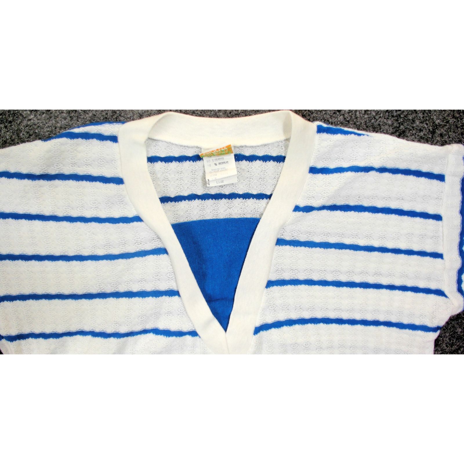 Vintage Vintage 1980s New York Knitworks Boxy Cropped Sheer Knit Top Size L / US 10 / IT 46 - 10 Thumbnail