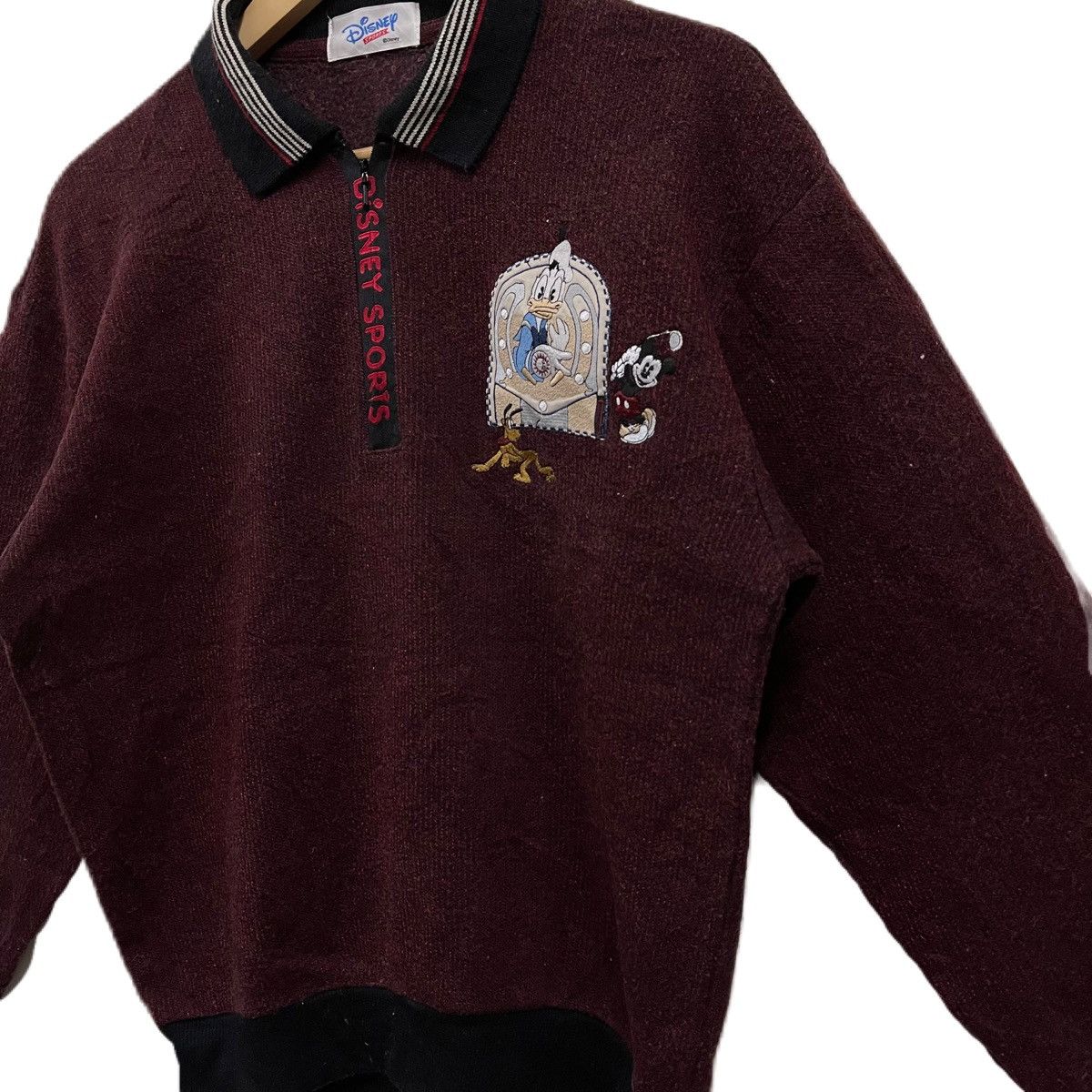 Cartoon Network Vintage 90s Disney sports cartoon sweatshirt half zipper Size US M / EU 48-50 / 2 - 2 Thumbnail