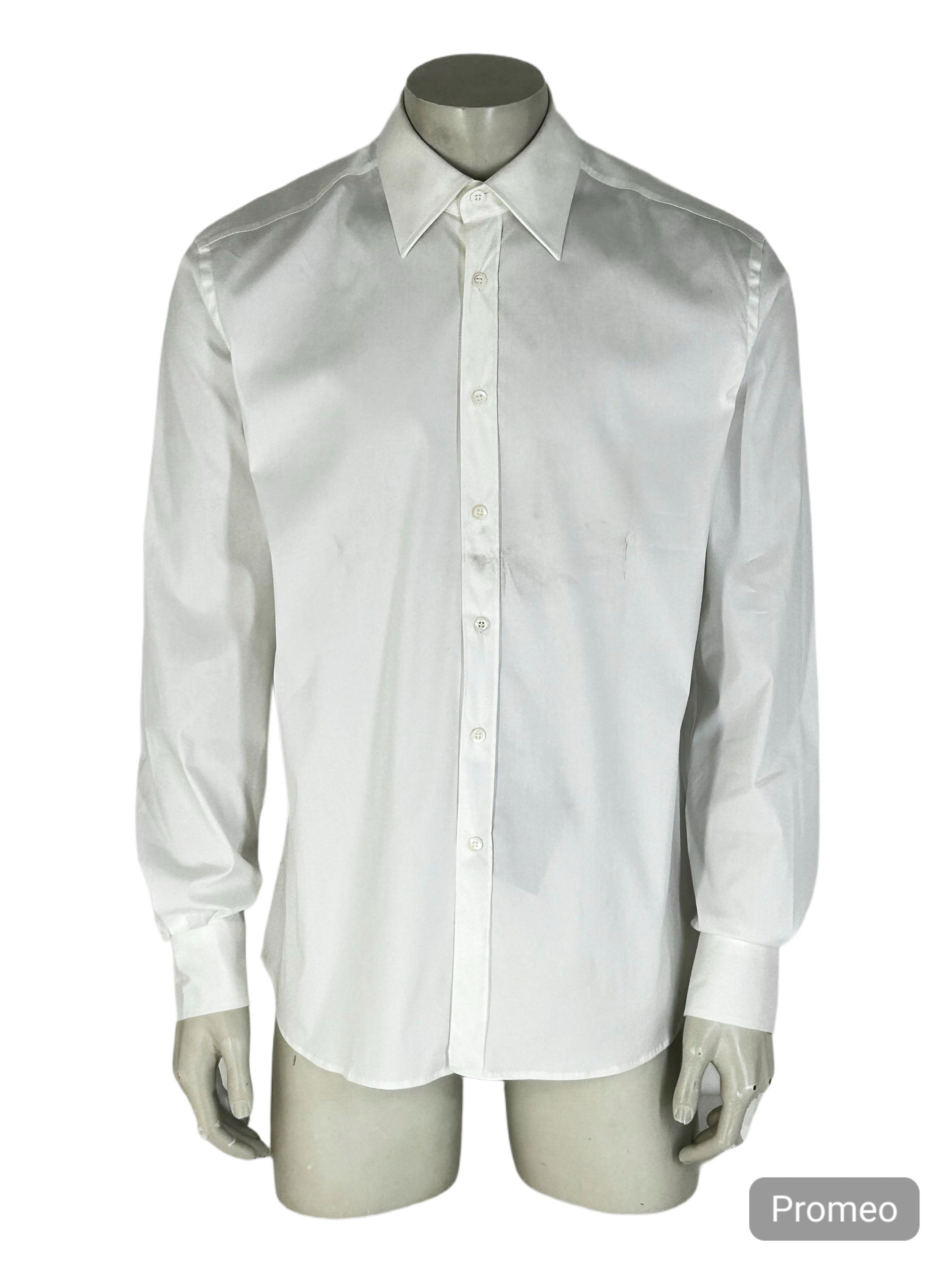 Prada PRADA WHITE COTTON SHIRT Size US L / EU 52-54 / 3 - 1 Thumbnail