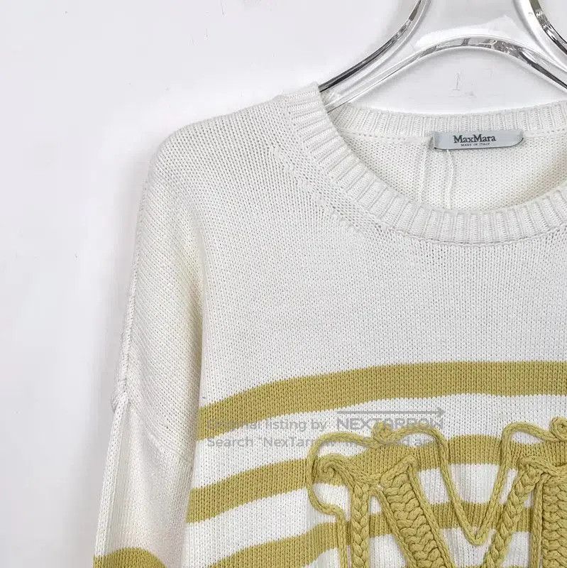Max Mara MaxMara Striped Cotton Pullover Sweater . Size L / US 10 / IT 46 - 3 Thumbnail