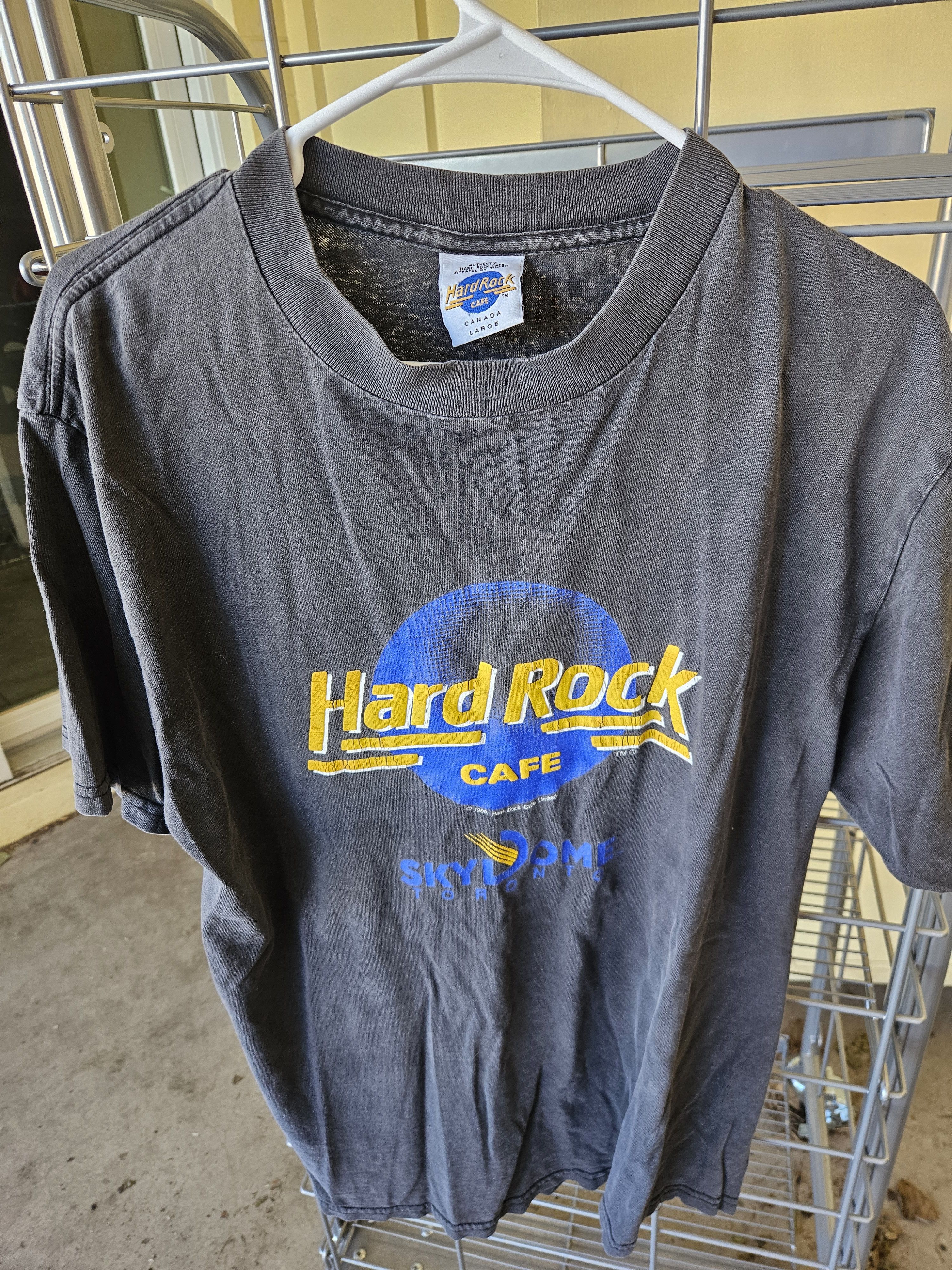 Hard Rock Cafe Hard Rock Cafe Sky Dome Toronto Canada 1989 Tee Size US L / EU 52-54 / 3 - 1 Thumbnail