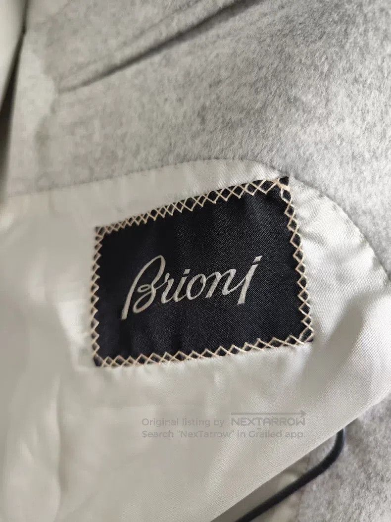 Brioni Brioni Cashmere mink collar long coat Size US L / EU 52-54 / 3 - 8 Thumbnail