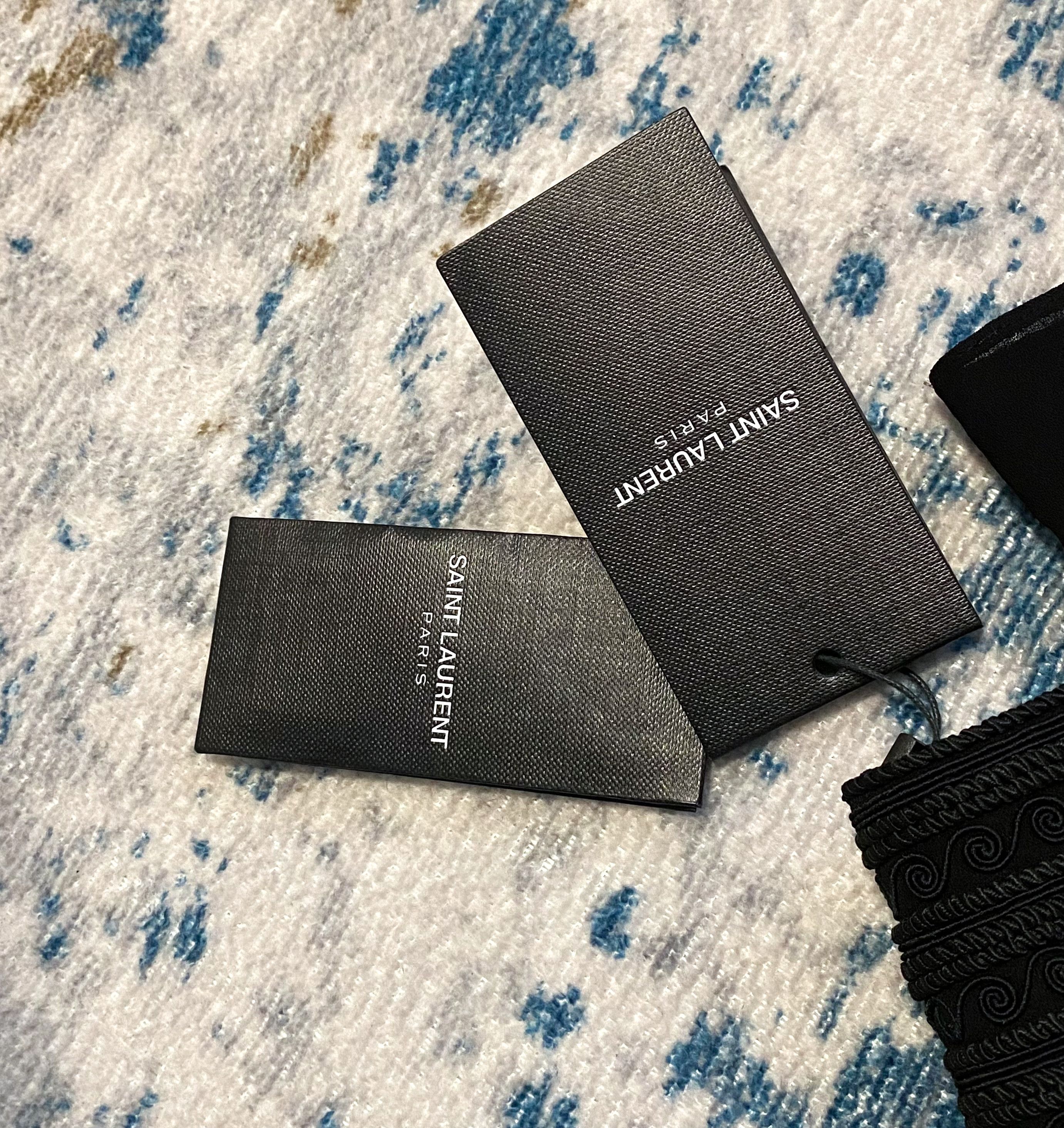 Saint Laurent Paris SAINT LAURENT 3690$ Embroidered Dress In Black Silk Crepe Size S / US 4 / IT 40 - 24 Thumbnail