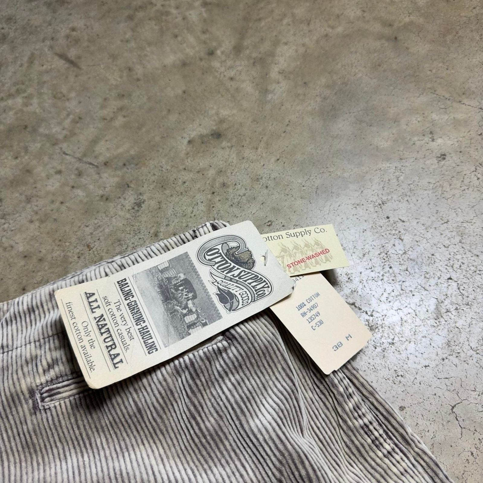 Vintage Vintage Cotton Dark Tan Stonewashed Baggy Corduroy Pants Size US 36 / EU 52 - 4 Thumbnail