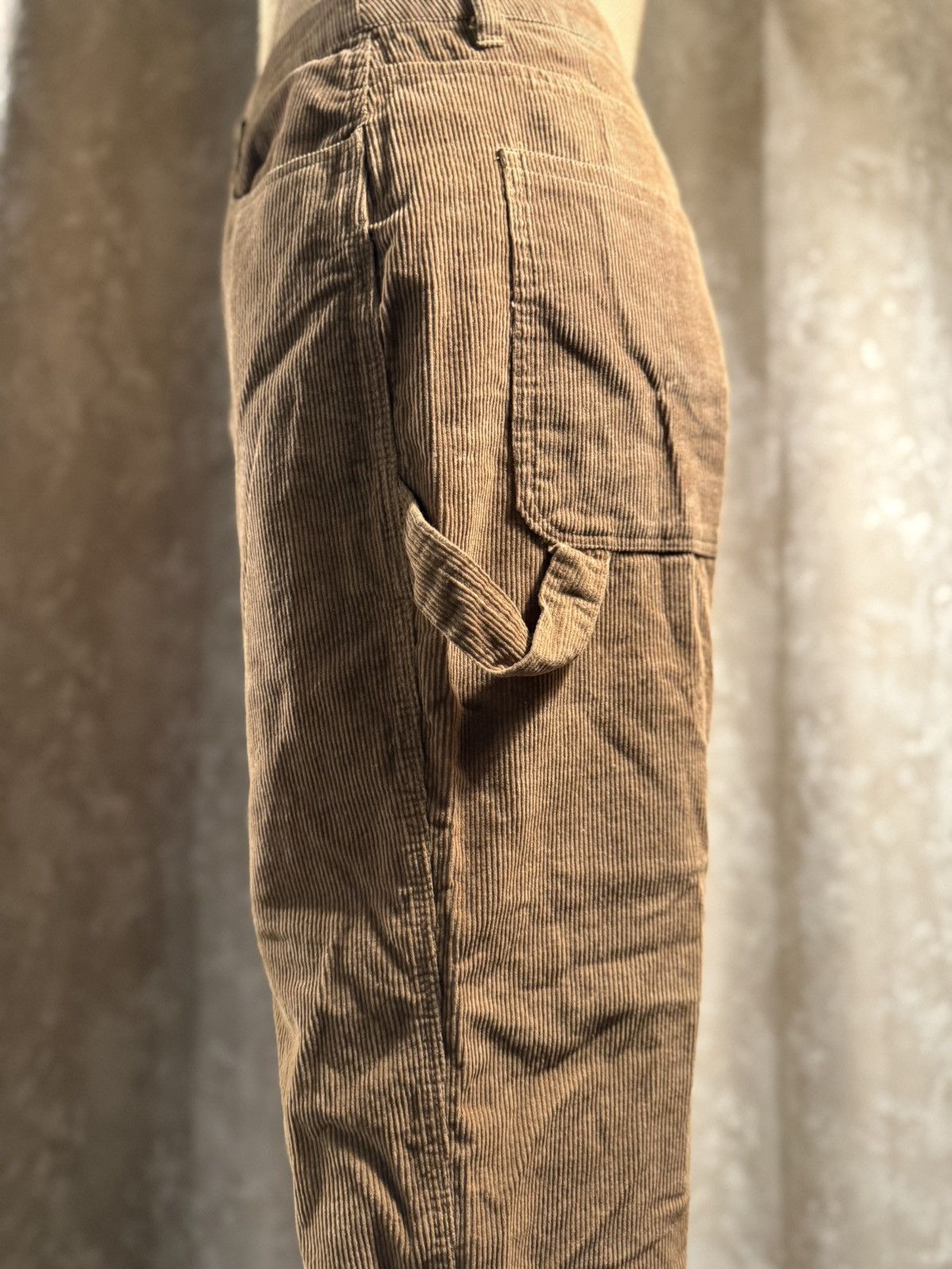 Other Vintage-Inspired Brown Corduroy Utility Pants – Relaxed Fit Size 29" - 5 Thumbnail