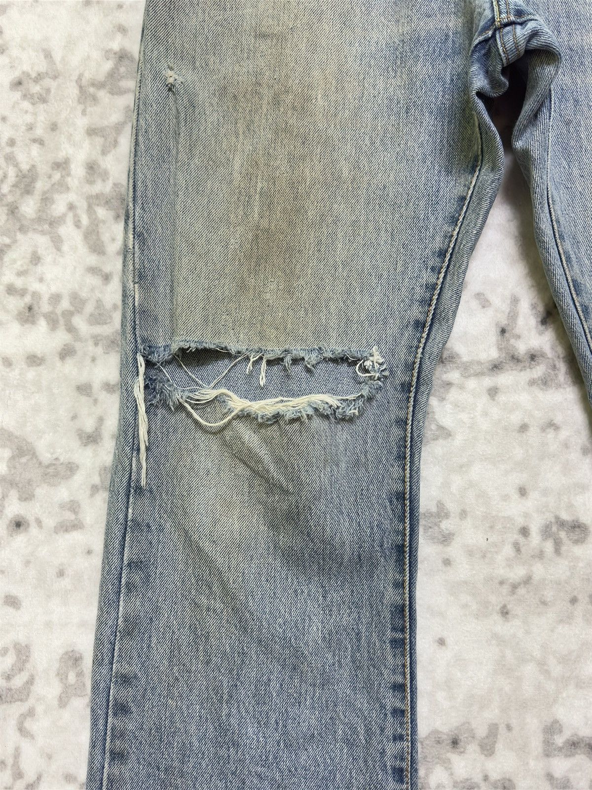 Levi's Vintage Levi's 517 Flared Bootcut Mud Wash Distressed Jeans Size US 33 - 7 Thumbnail