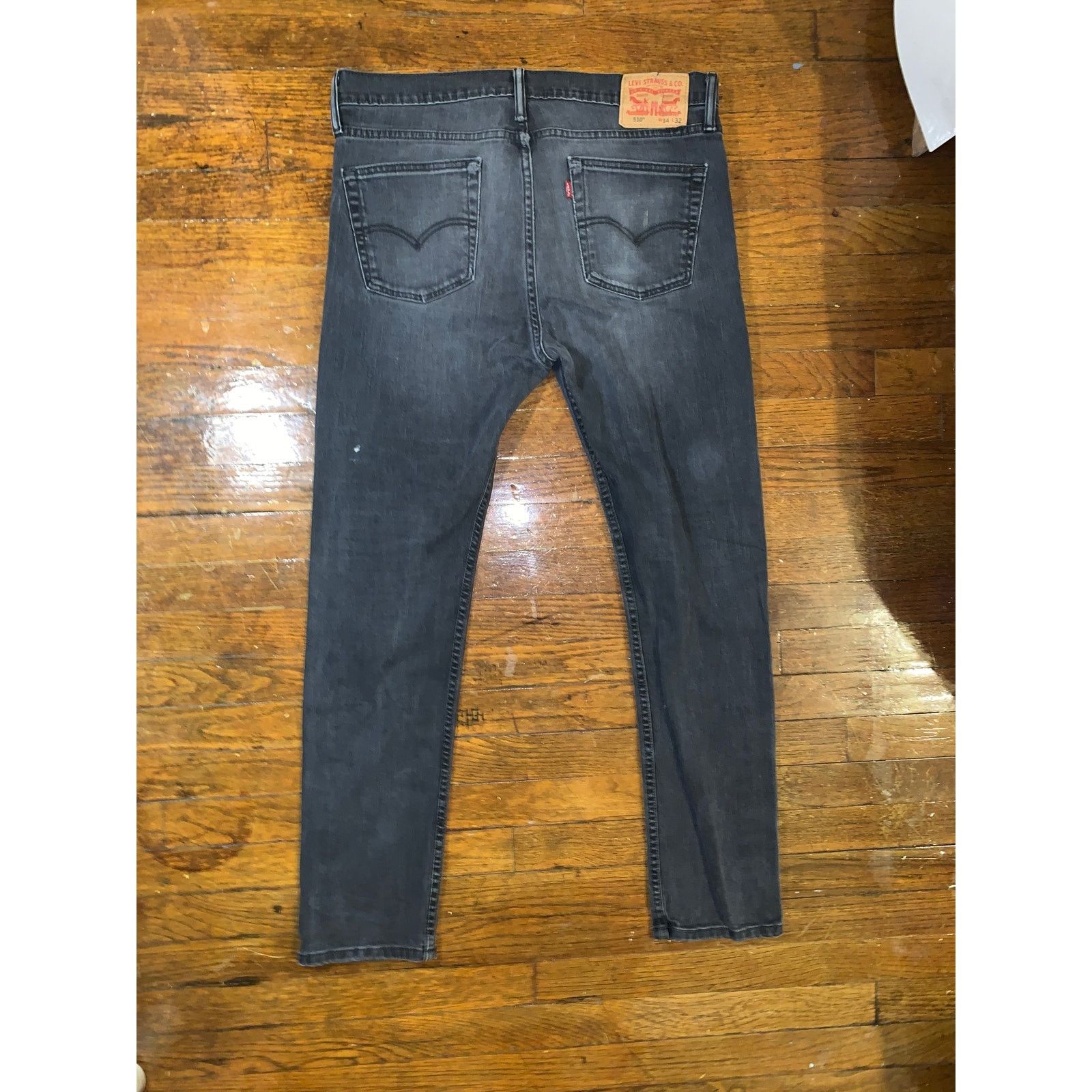 Levi's Levis 510 Black Jeans 34x32 Skinny Fit Nice Fade Size US 34 / EU 50 - 6 Thumbnail