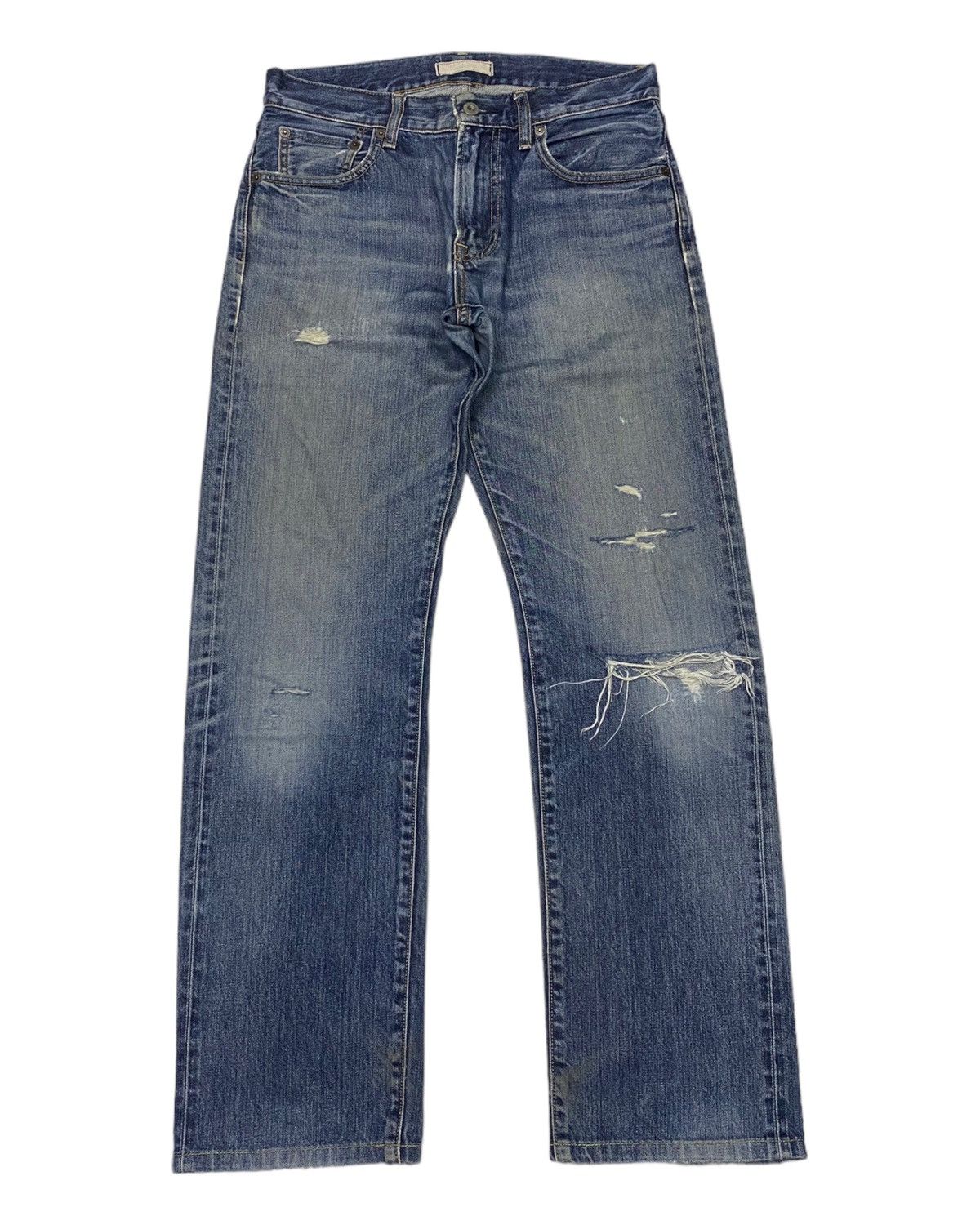 Undercover × Uniqlo VINTAGE UNIQLO JAPAN DISTRESS RIPS DENIM UNDERCOVER STYLE Size US 30 / EU 46 - 2 Thumbnail