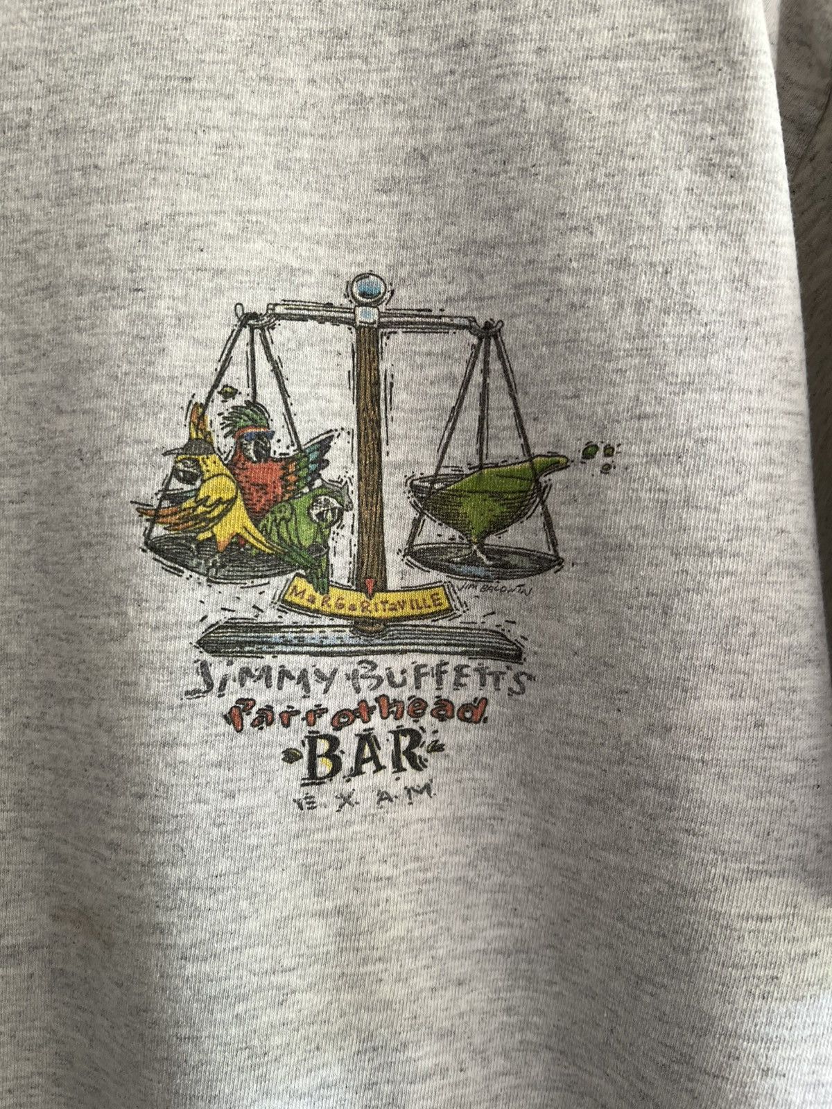 Band Tees 1998 Jimmy Buffett Parrothead Bar Exam Jim Baldwin Tee Size US L / EU 52-54 / 3 - 7 Thumbnail