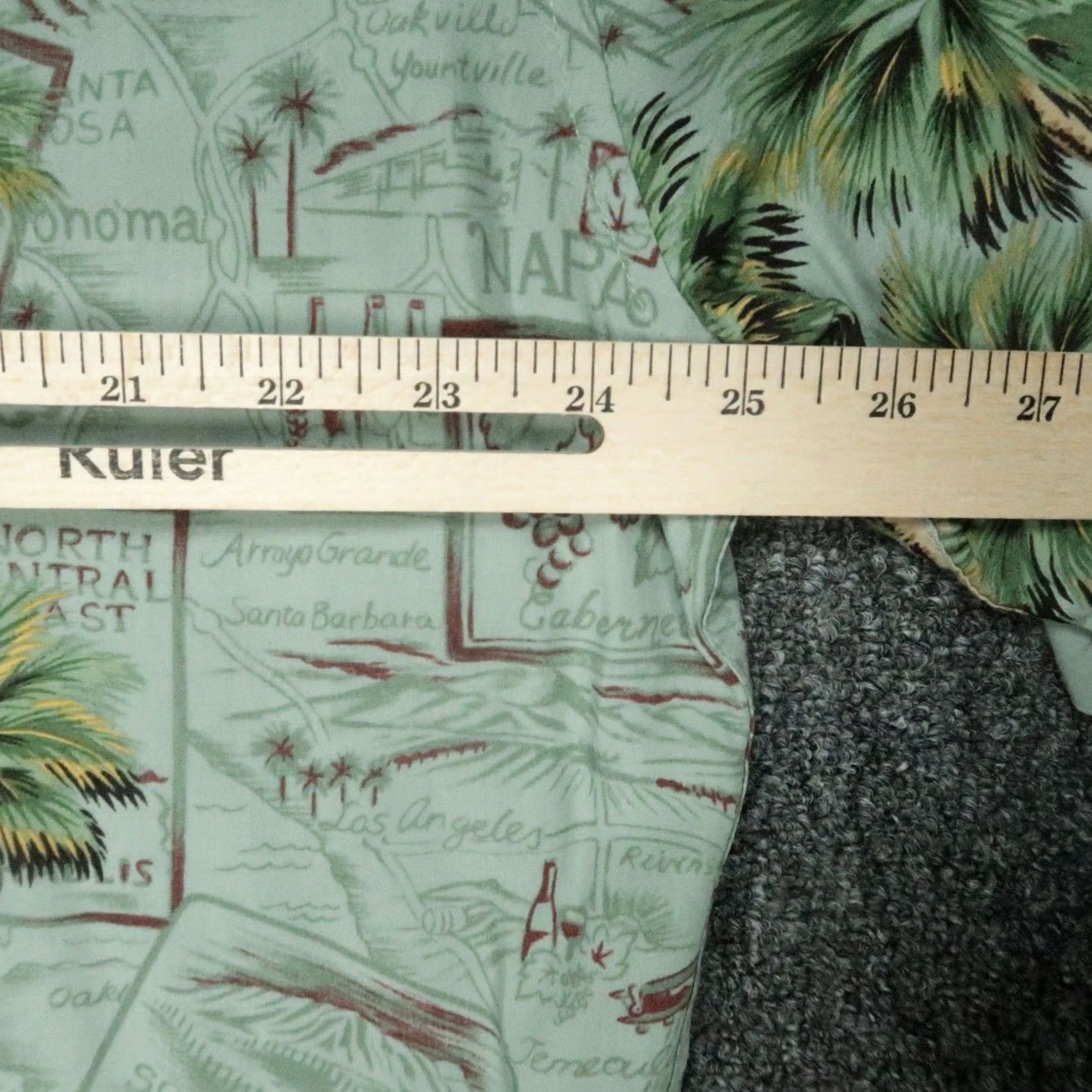 Reyn Spooner Reyn Spooner Shirt Mens Large Green California Wine Short Sleeve Hawaiian Camp Shirt Size US L / EU 52-54 / 3 - 7 Thumbnail
