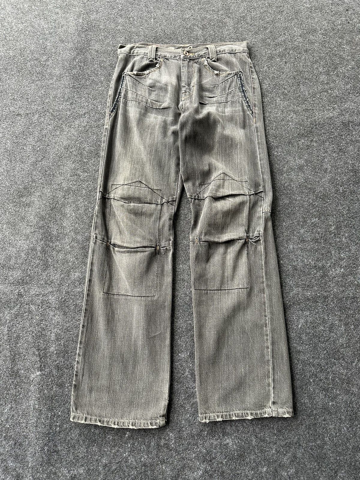 Beauty Beast × If Six Was Nine × Japanese Brand Vintage Free Gate Grey Denim D255 Size US 30 / EU 46 - 1 Thumbnail